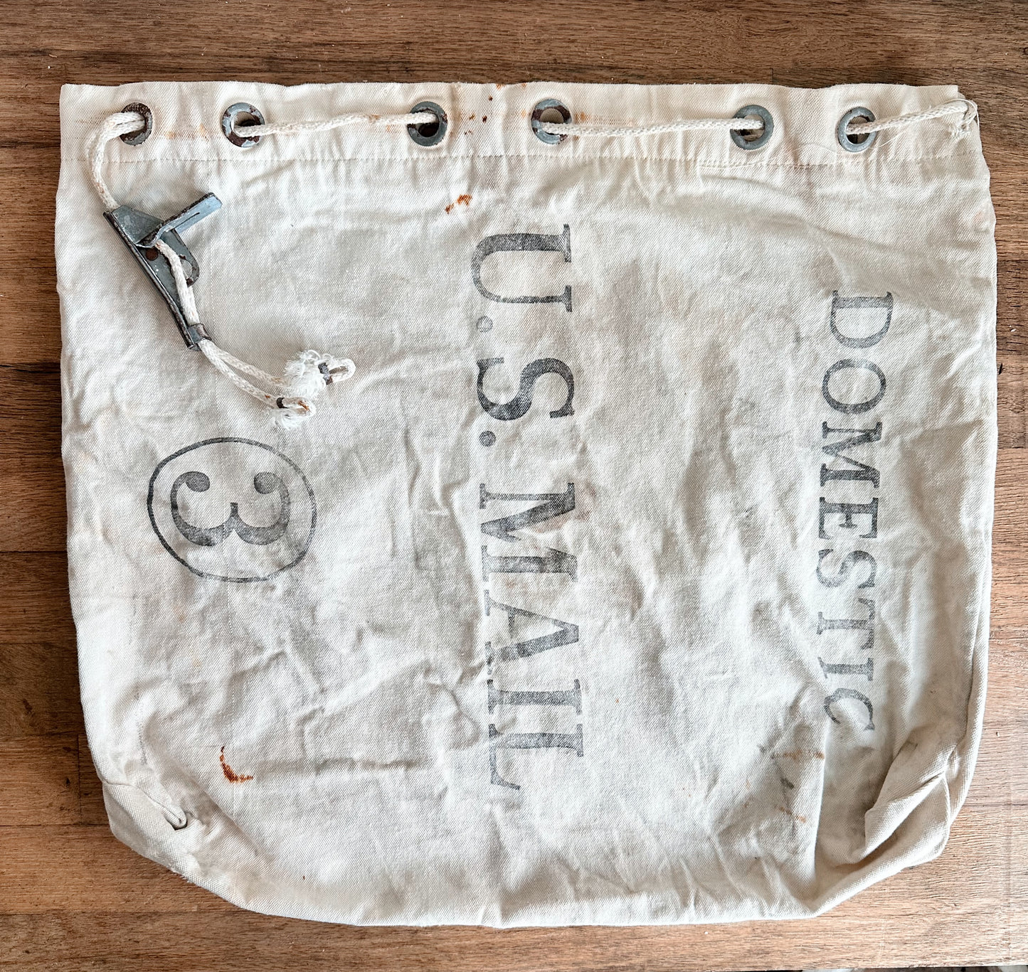 Vintage Canvas US Mail Bag