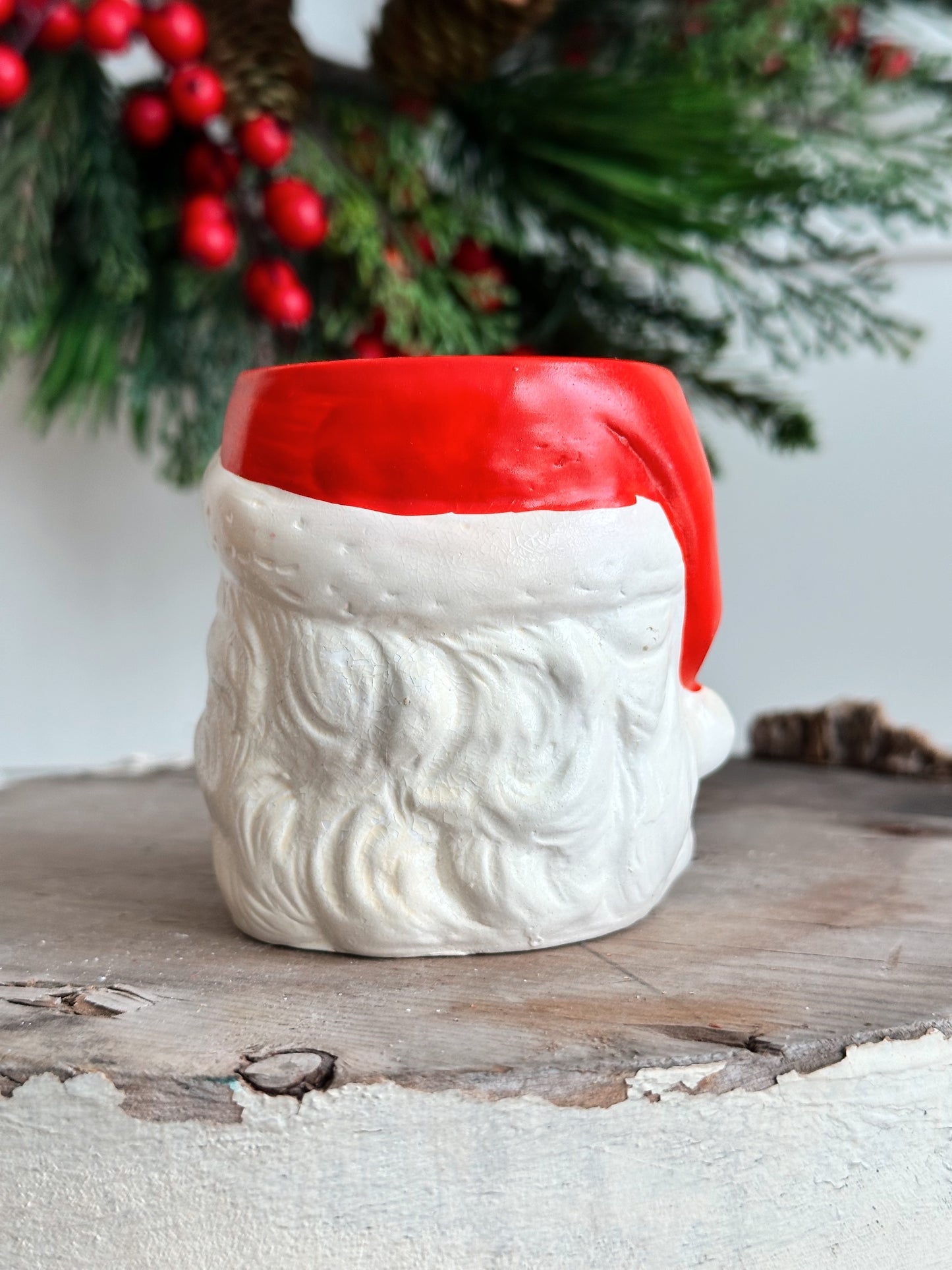 Vintage Santa Candle Holder, Japan