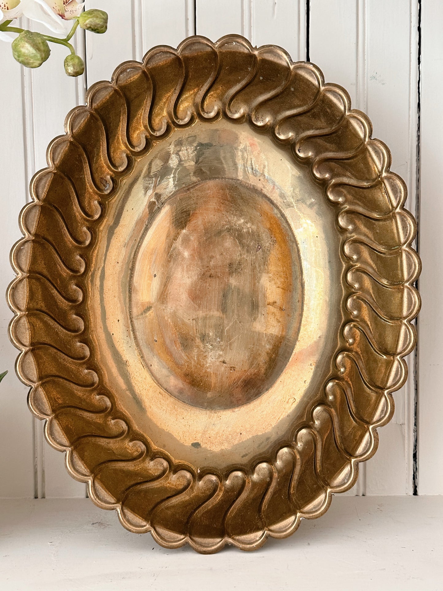 Set of Three Vintage Brass Nesting Bowls