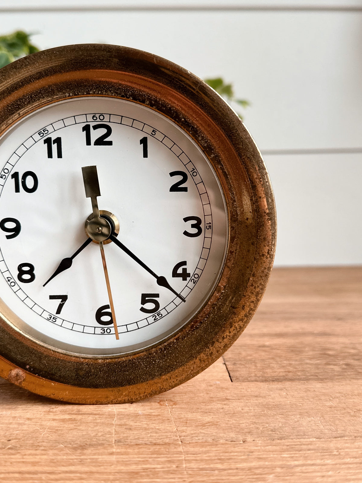 Vintage Brass Nautical Clock