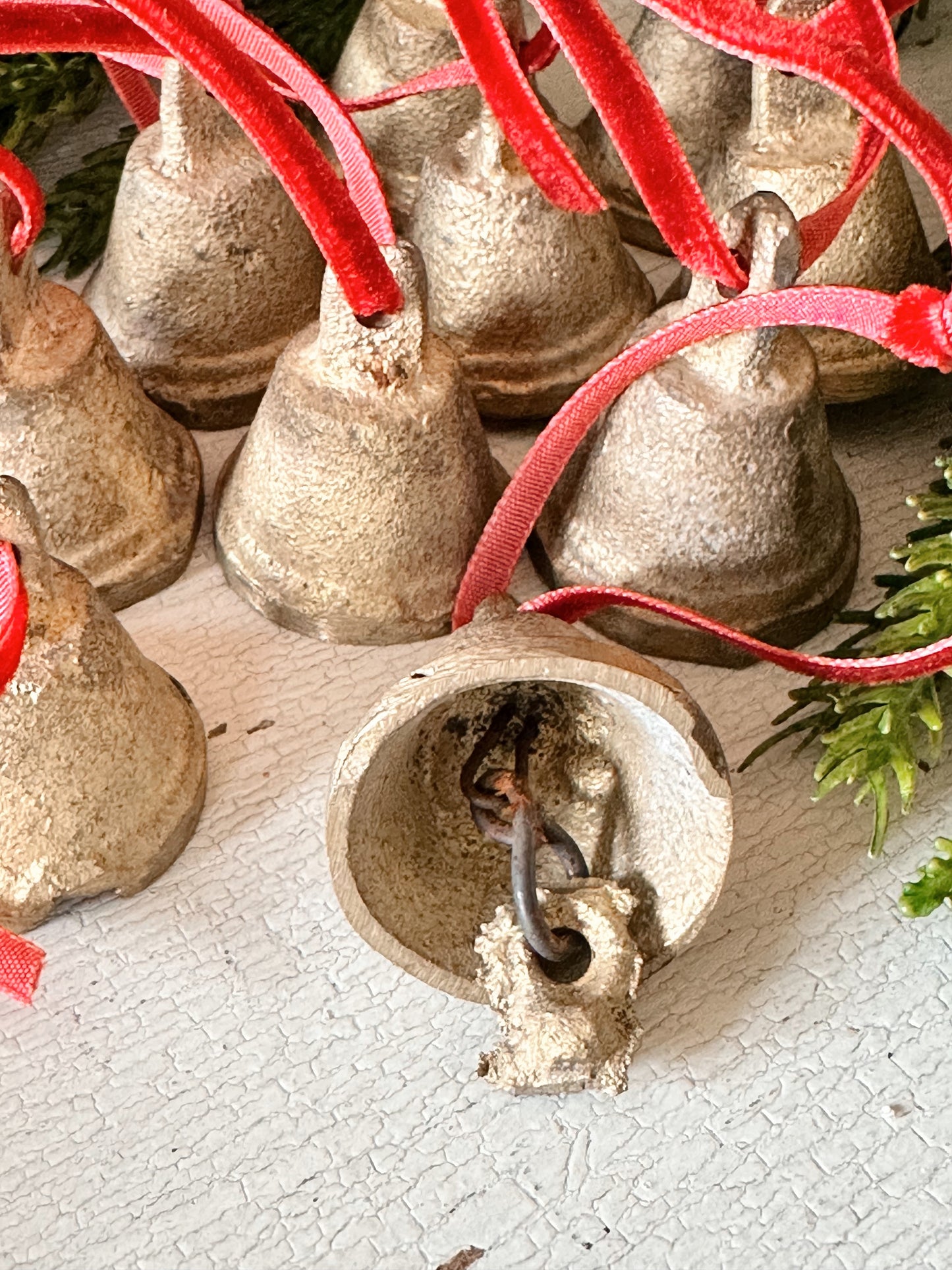 Vintage Cast Brass Bells (set of 10)