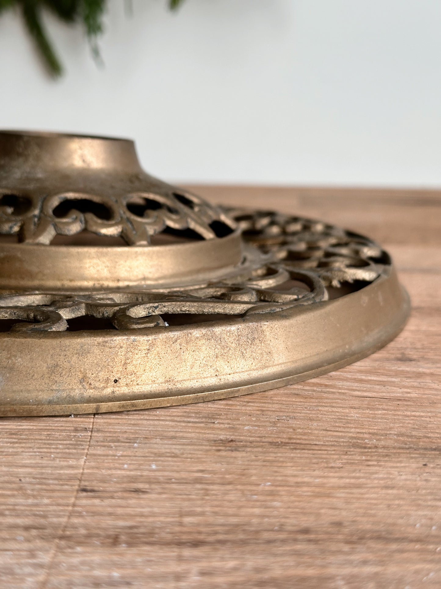 Vintage Iron Lamp Base, Tree Base