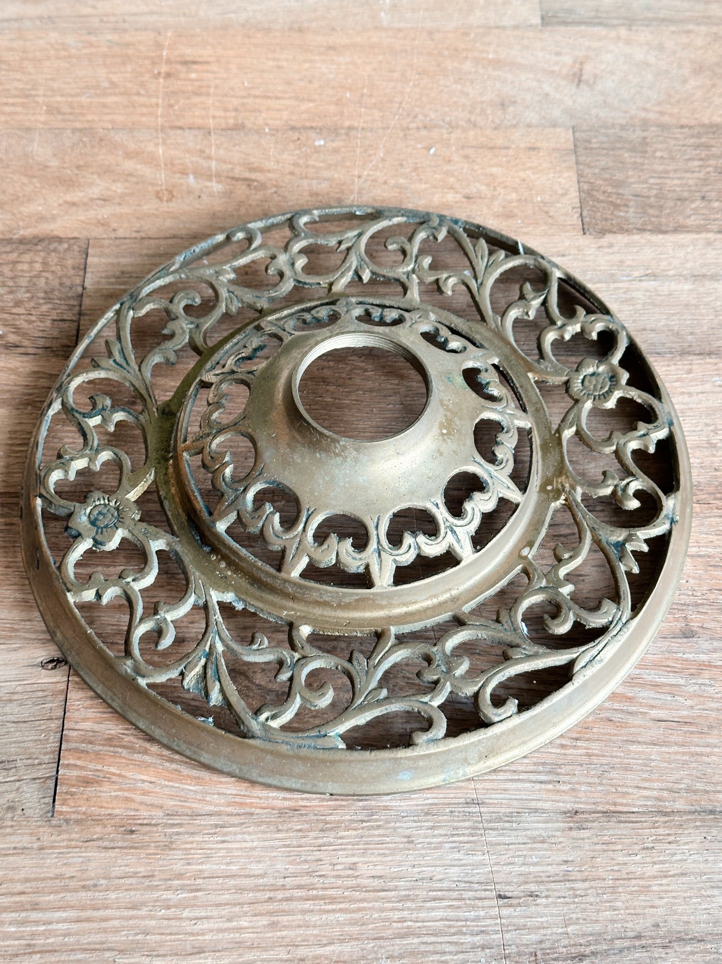 Vintage Iron Lamp Base, Tree Base