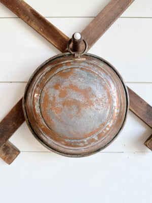 Sweet Little Hanging Copper Finish Pan
