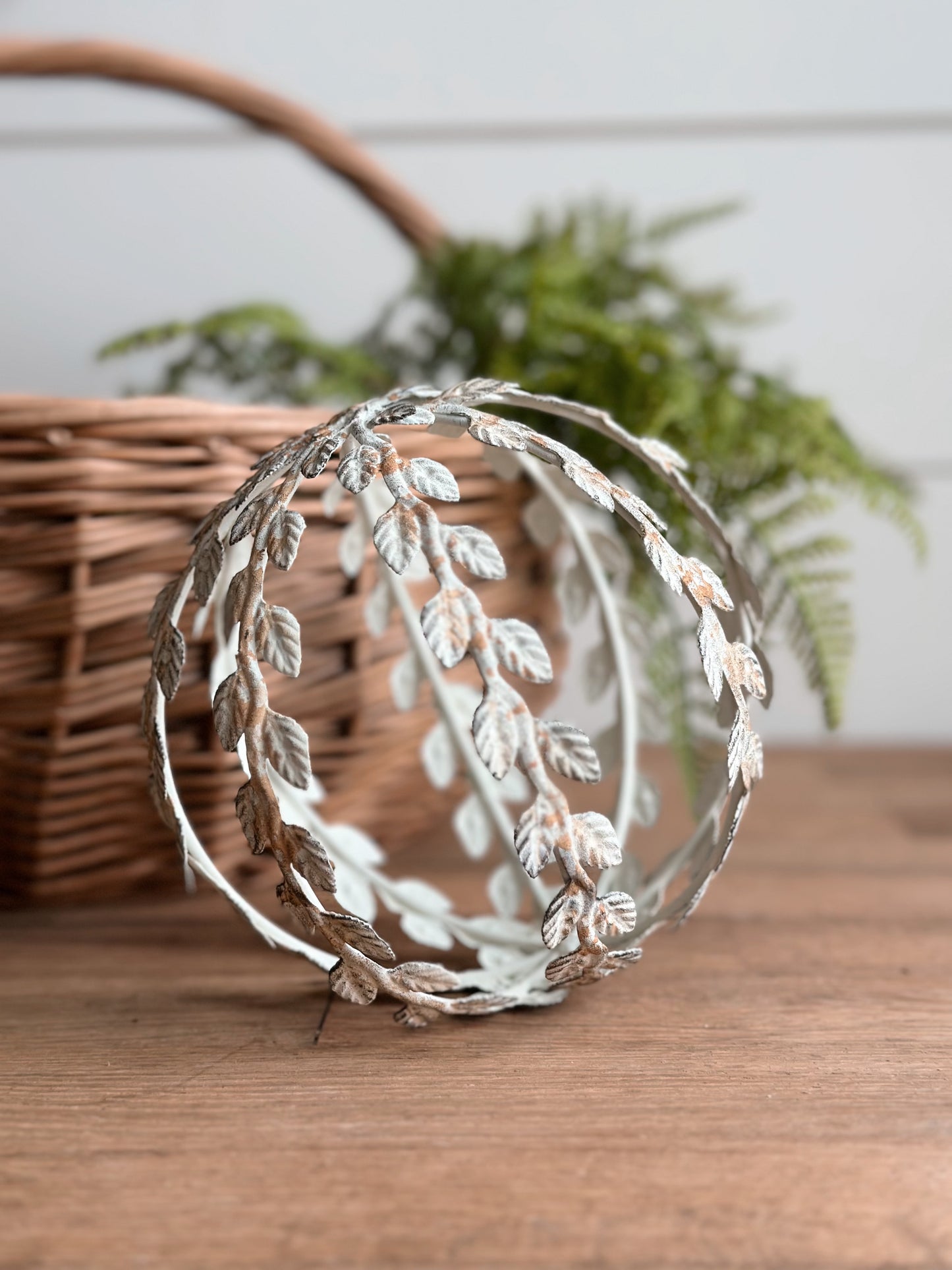 Shabby Chic Metal Orb