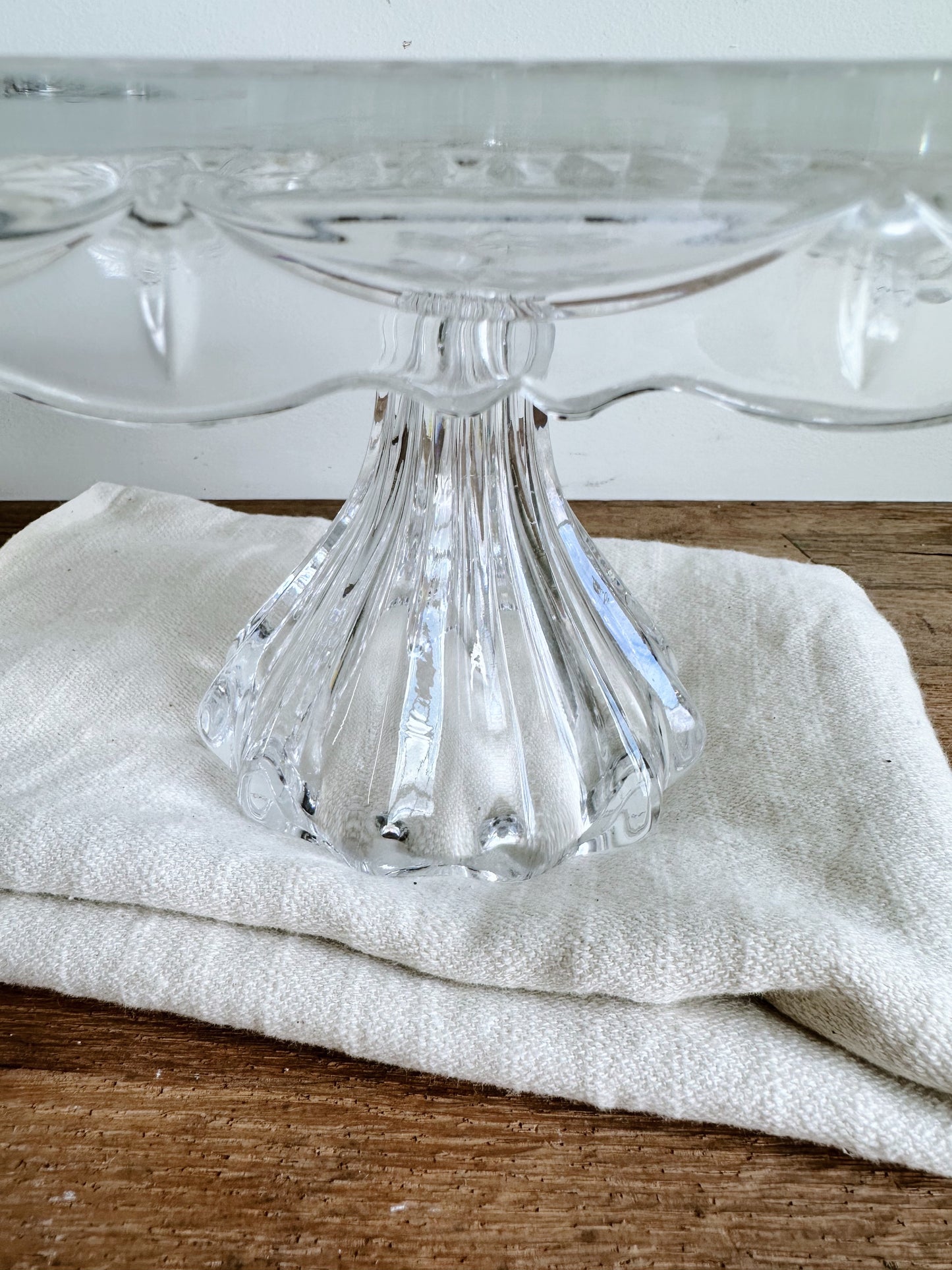 Vintage Glass Cake Stand