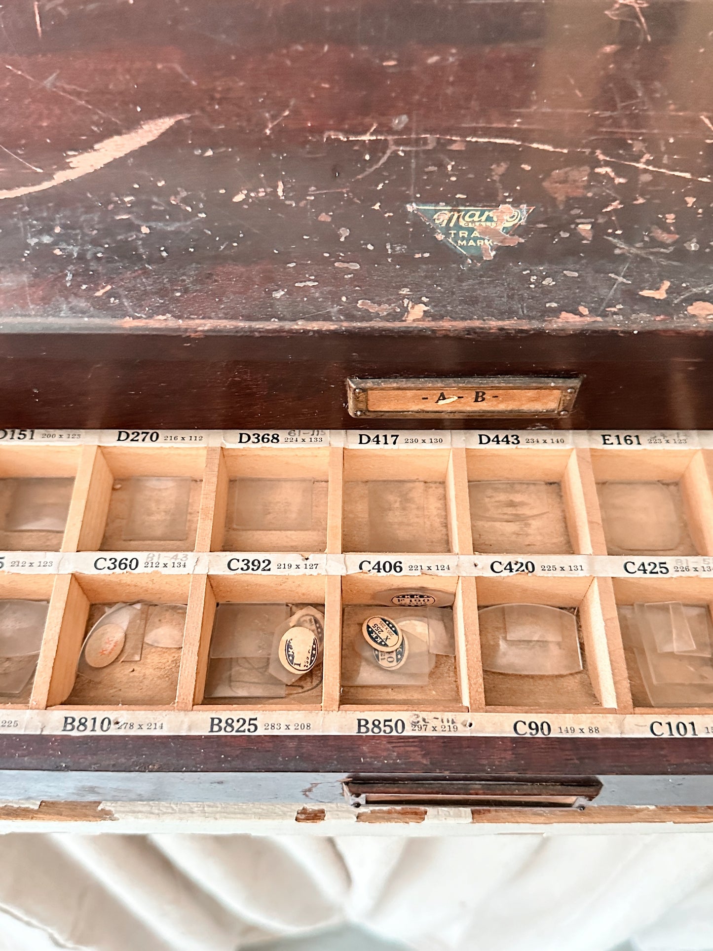 Antique Watch Crystal Cabinet