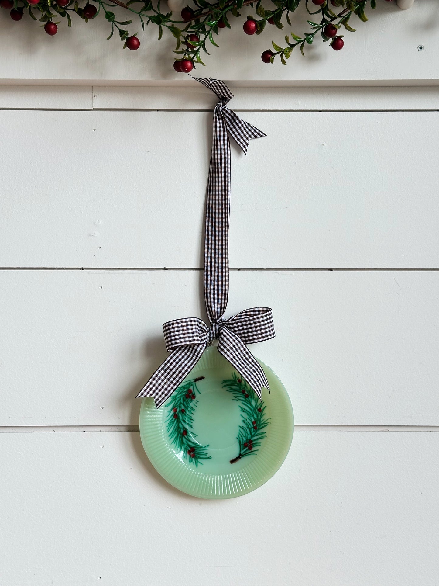 Hand Painted Vintage Jadeite