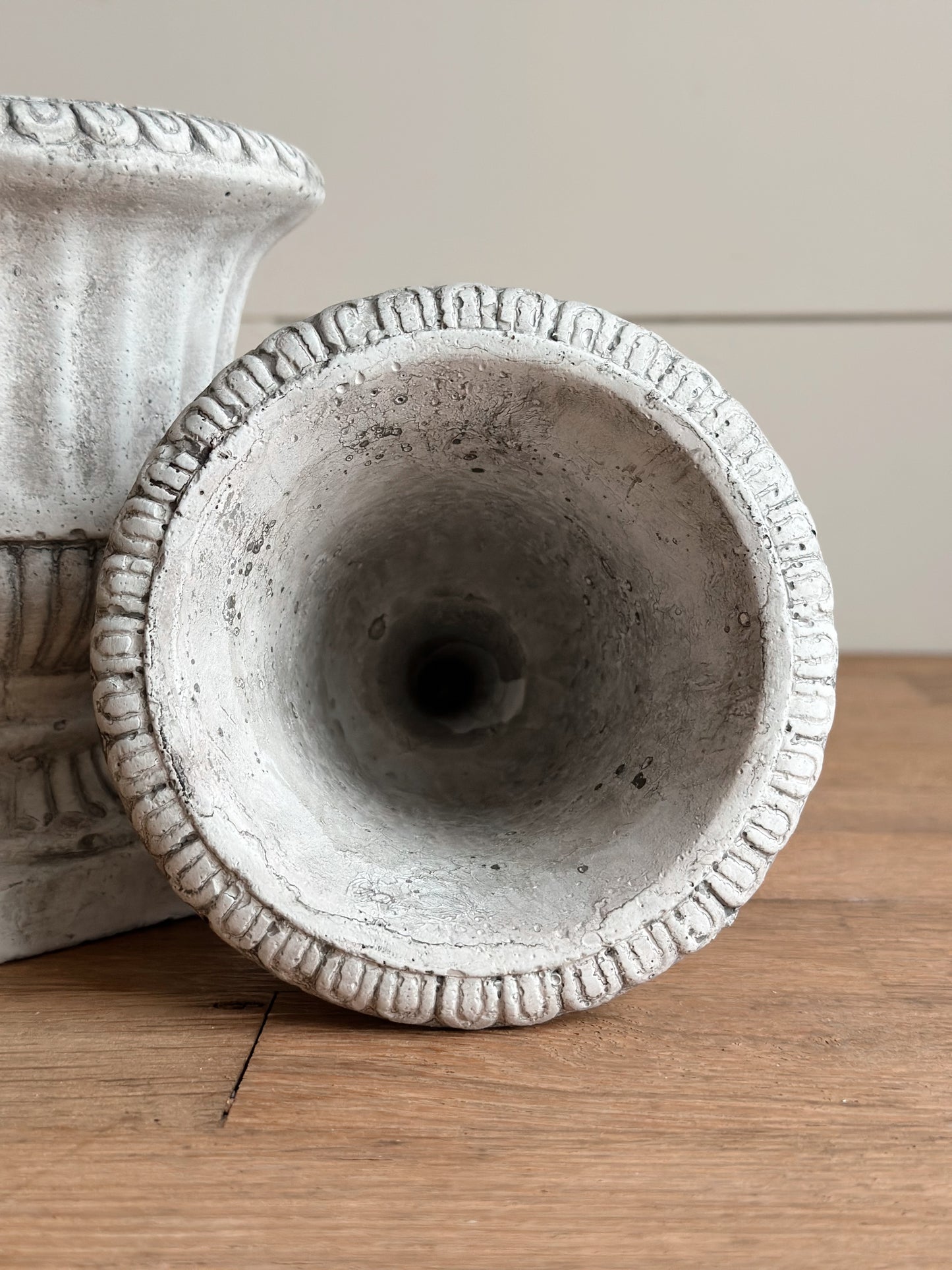 Cement Pedestal Urn Planter