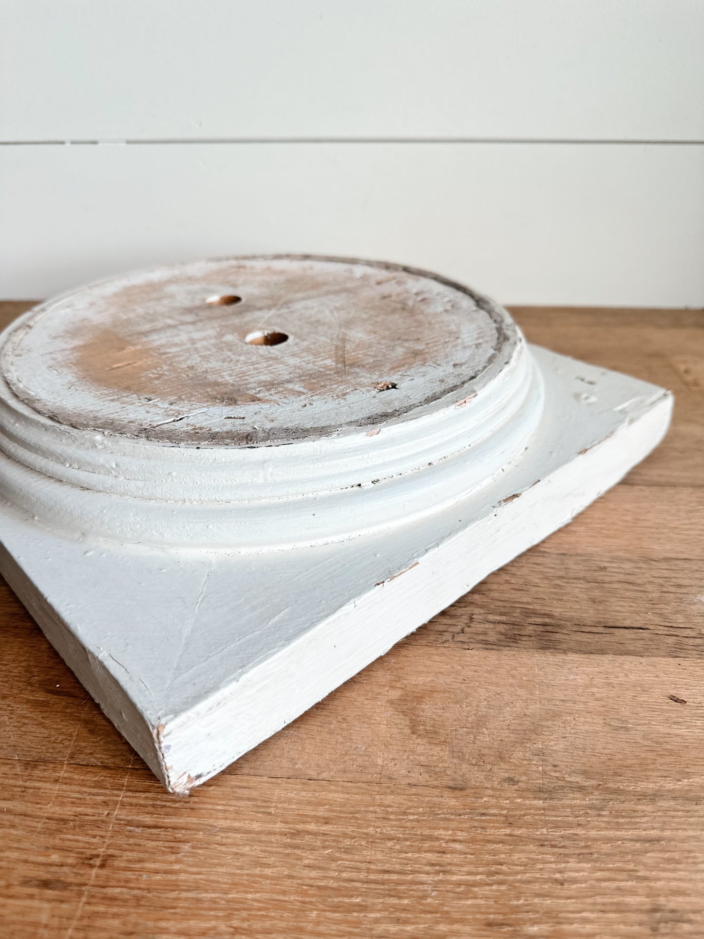 Vintage Wooden Column Base Riser