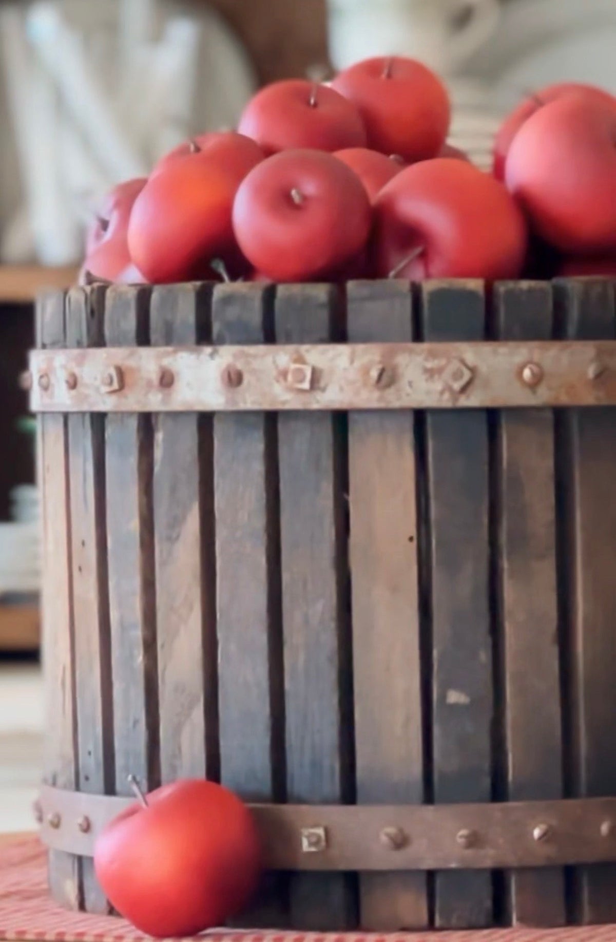 Antique Apple Cider Press Basket