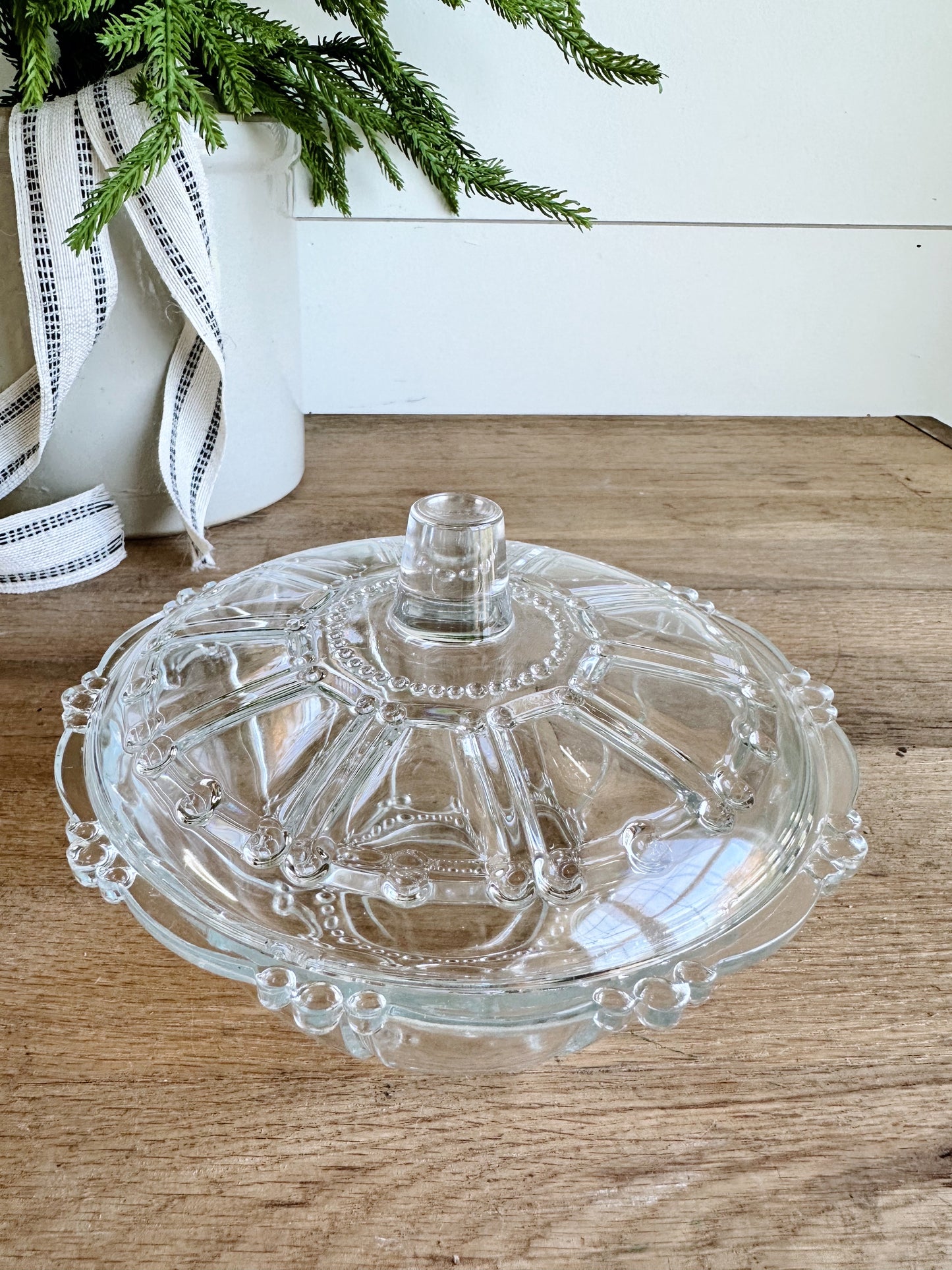 You Choose the Scent - Glass Candy Dish Vintage Vessel Candle