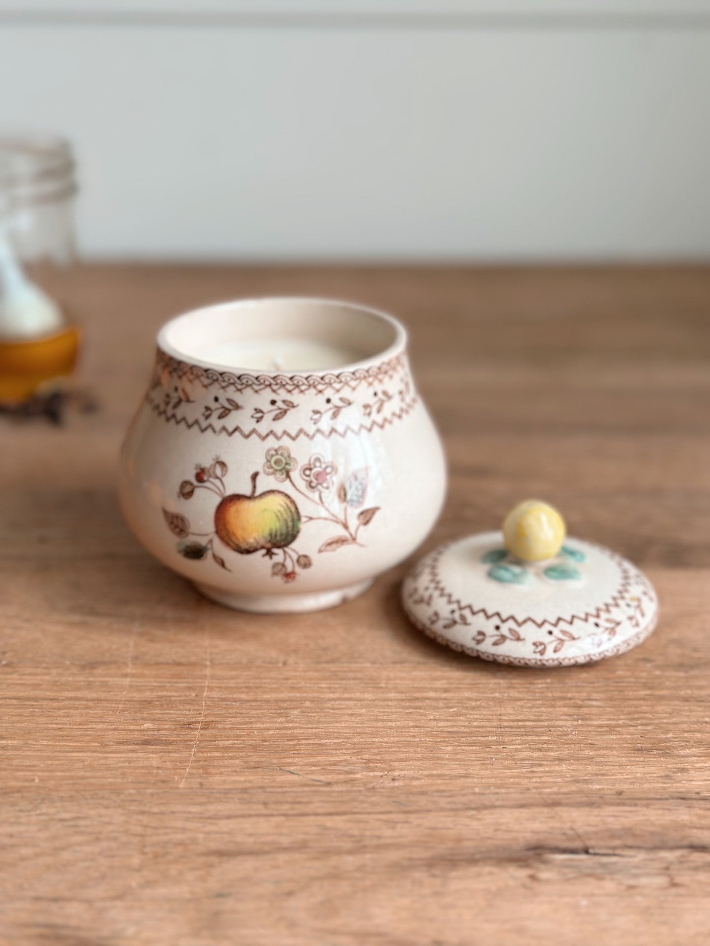 Spiced Honey - Vintage Transferware Sugar Pot