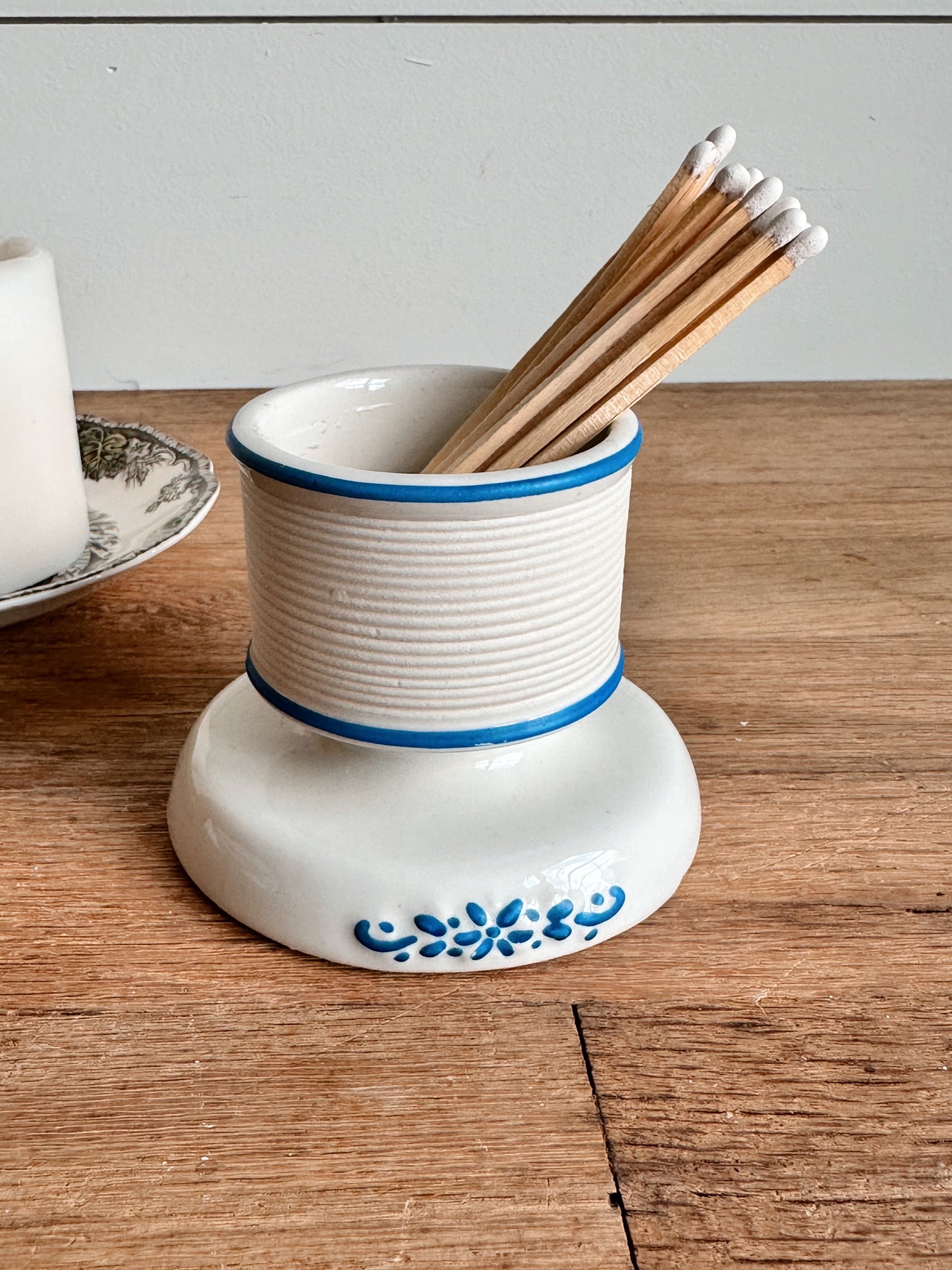 Vintage French Porcelain Match Striker