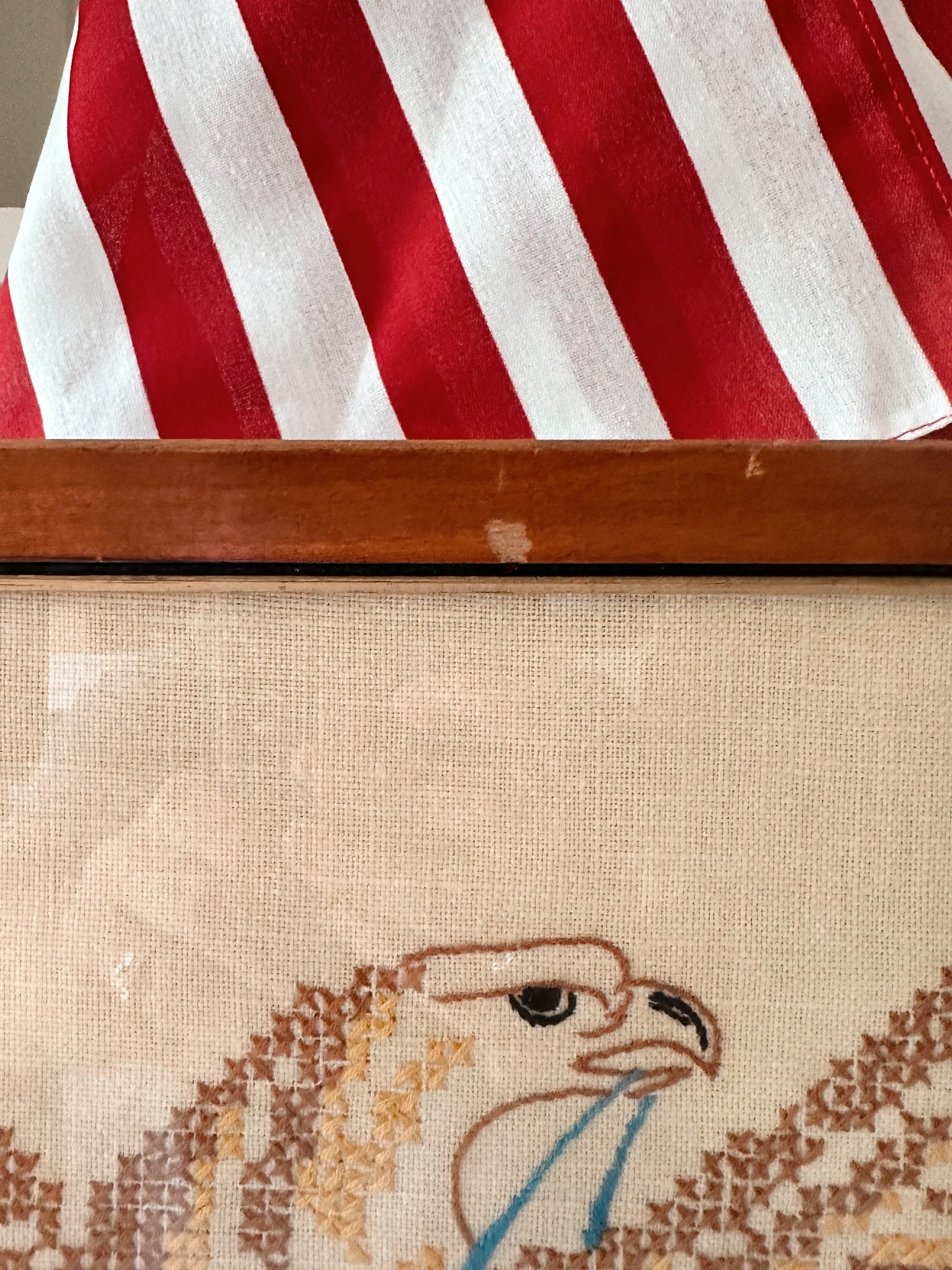 Vintage Appliqué and Cross Stitch - E Pluribus Unum