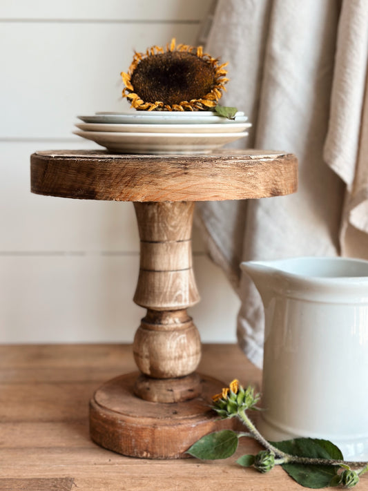 Handmade Reclaimed Wood Pedestal