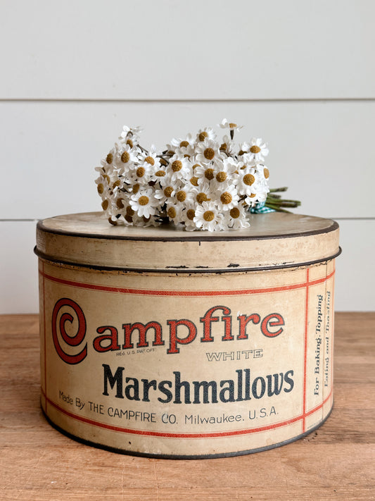 Vintage Campfire Marshmallow Tin
