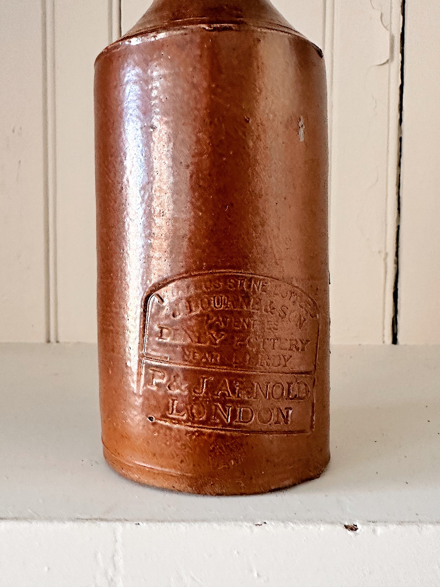 Vintage English Crock Bottle