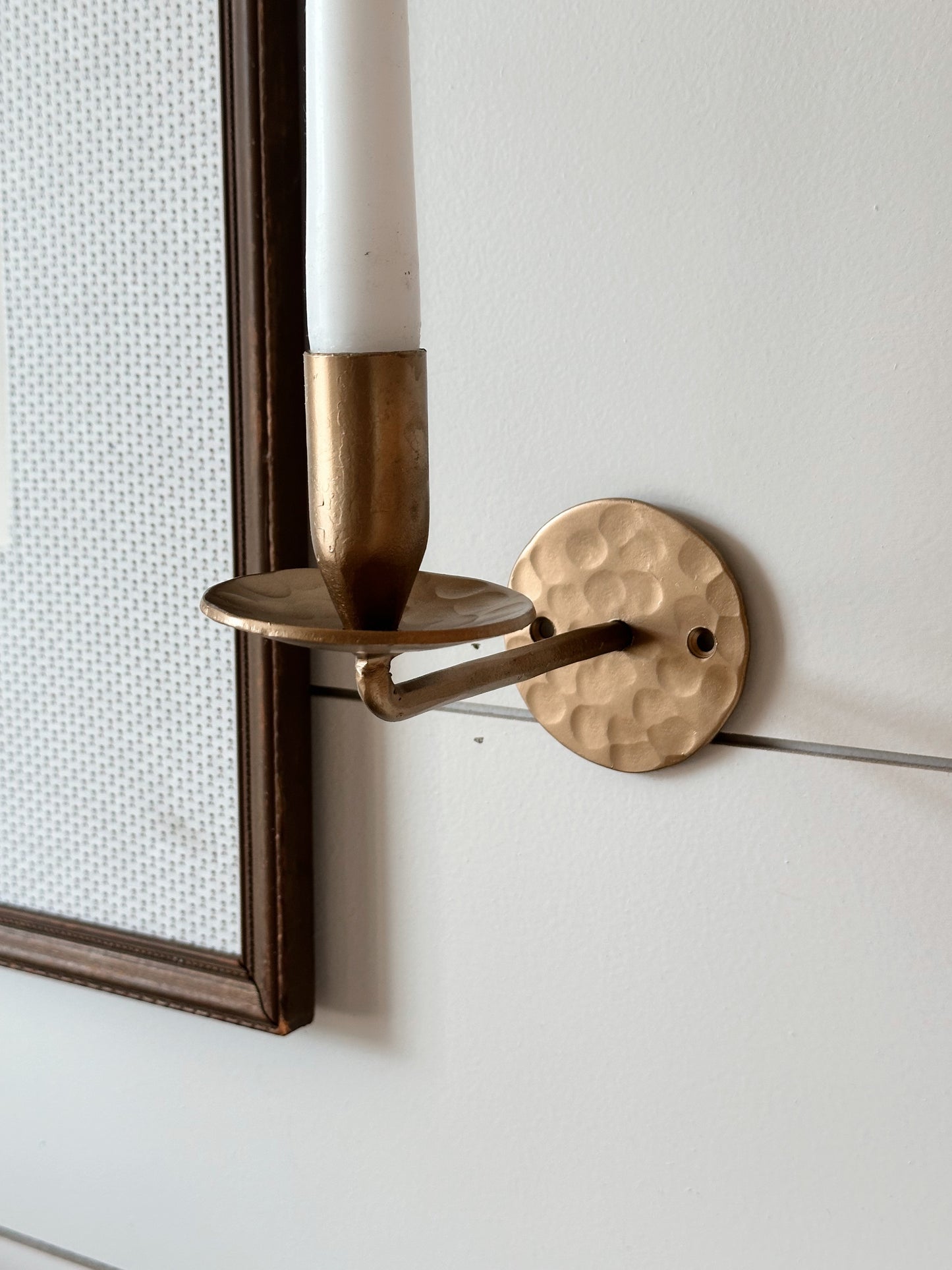 Forged Iron Taper Wall Sconce