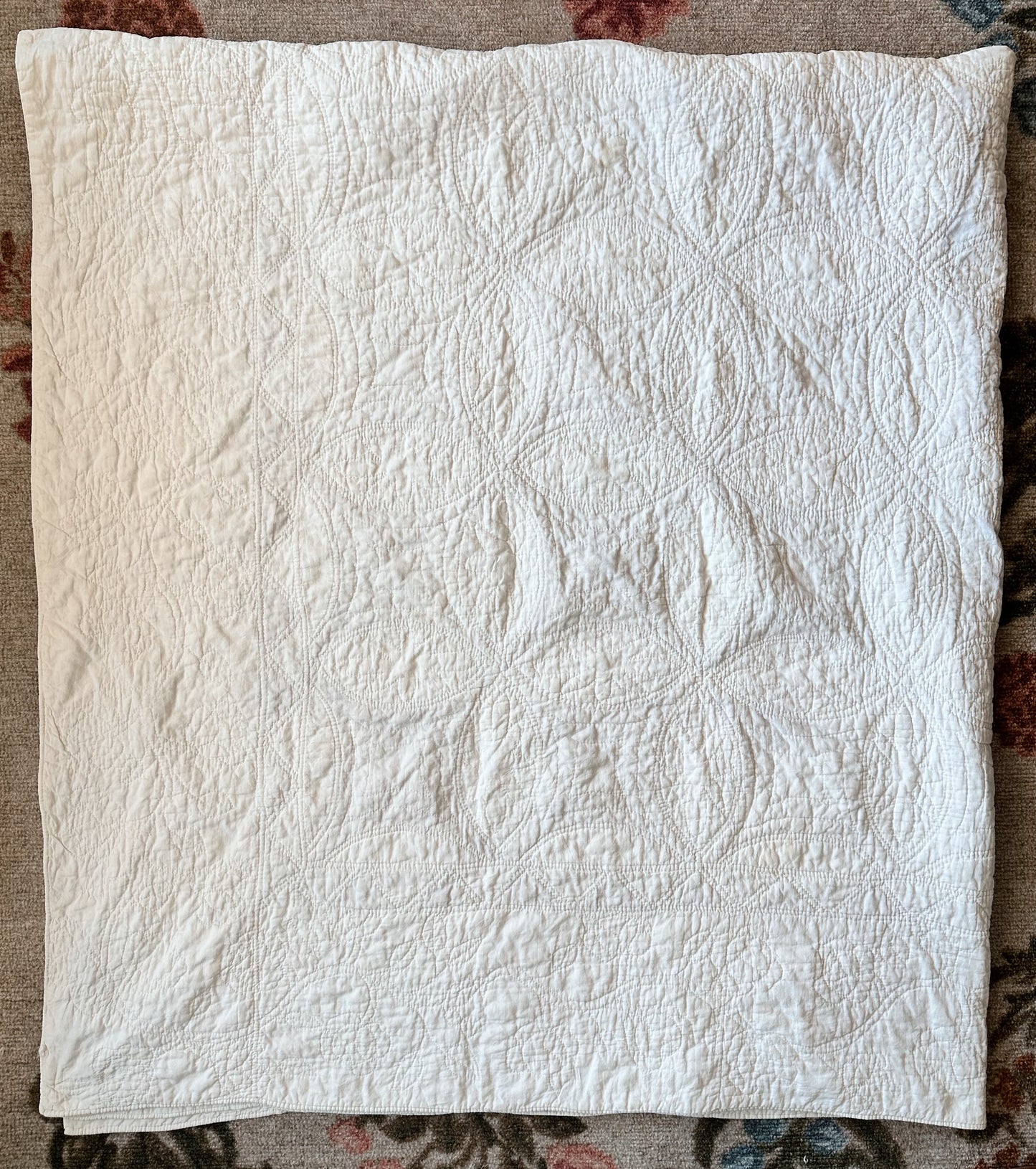 Vintage Hand Stitched Quilt, Rob Peter to Pay Paul Design