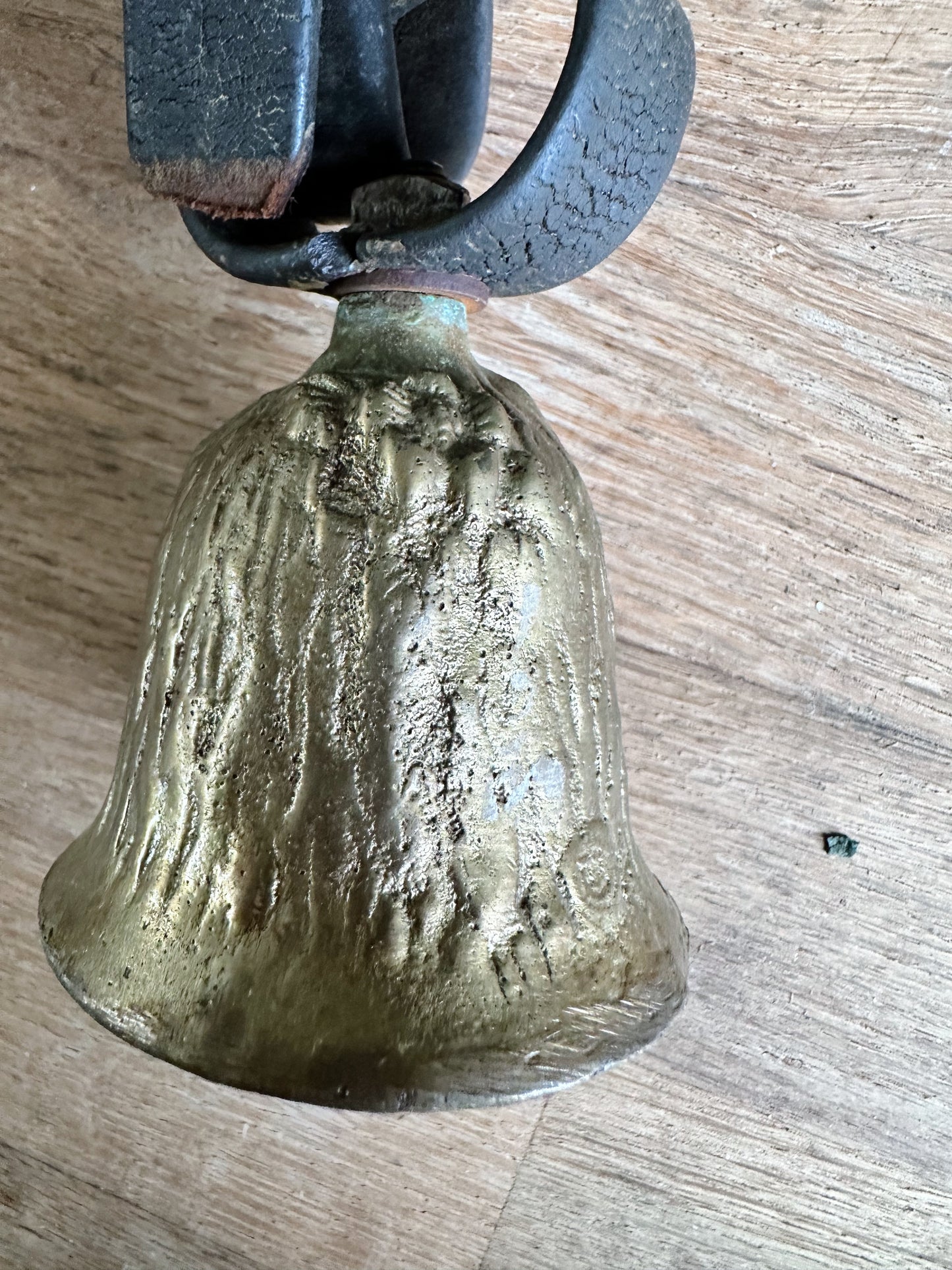 Beautiful Vintage Brass Bell on a Leather Strap