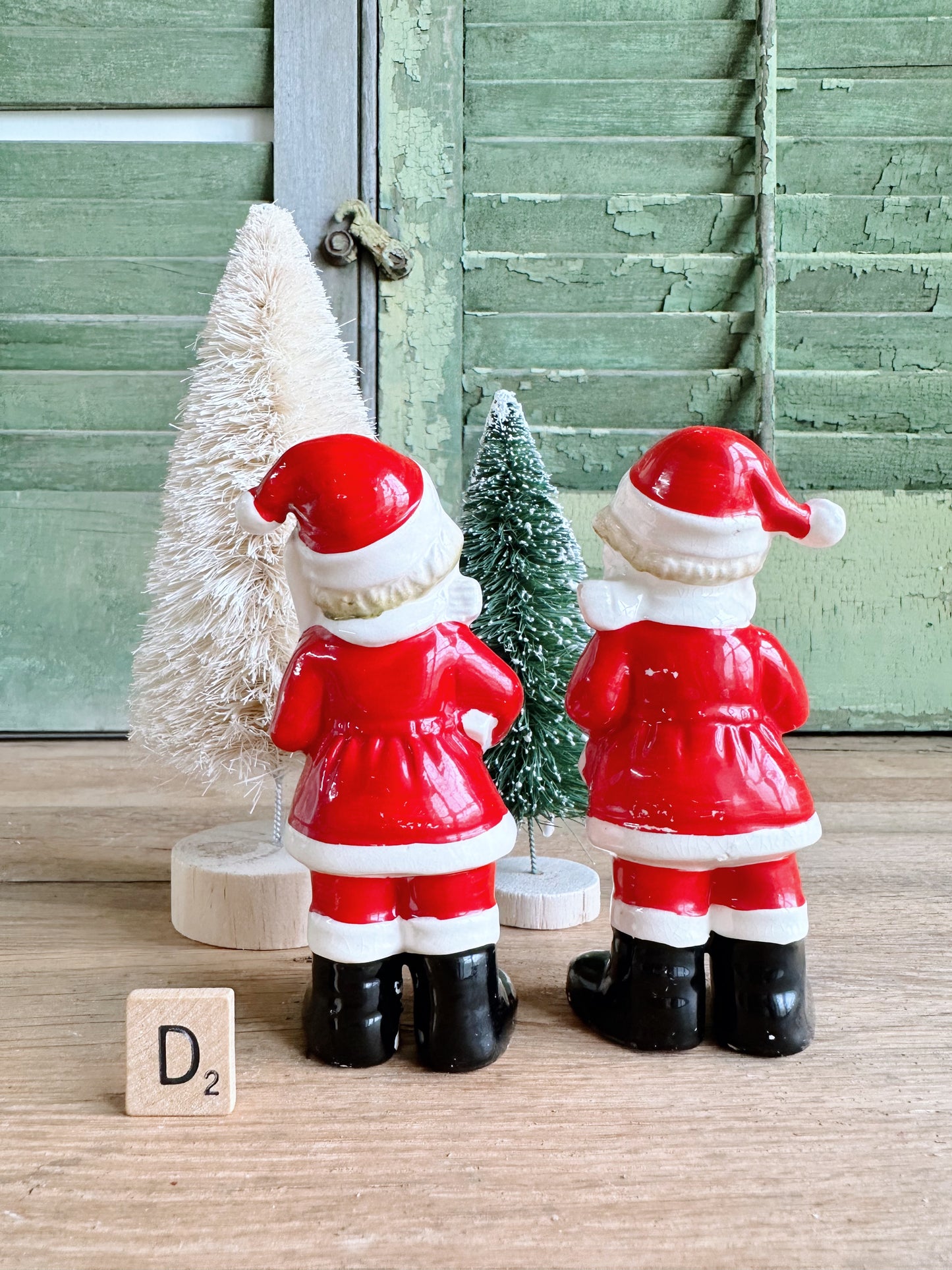 Vintage Santa Salt and Pepper Shakers