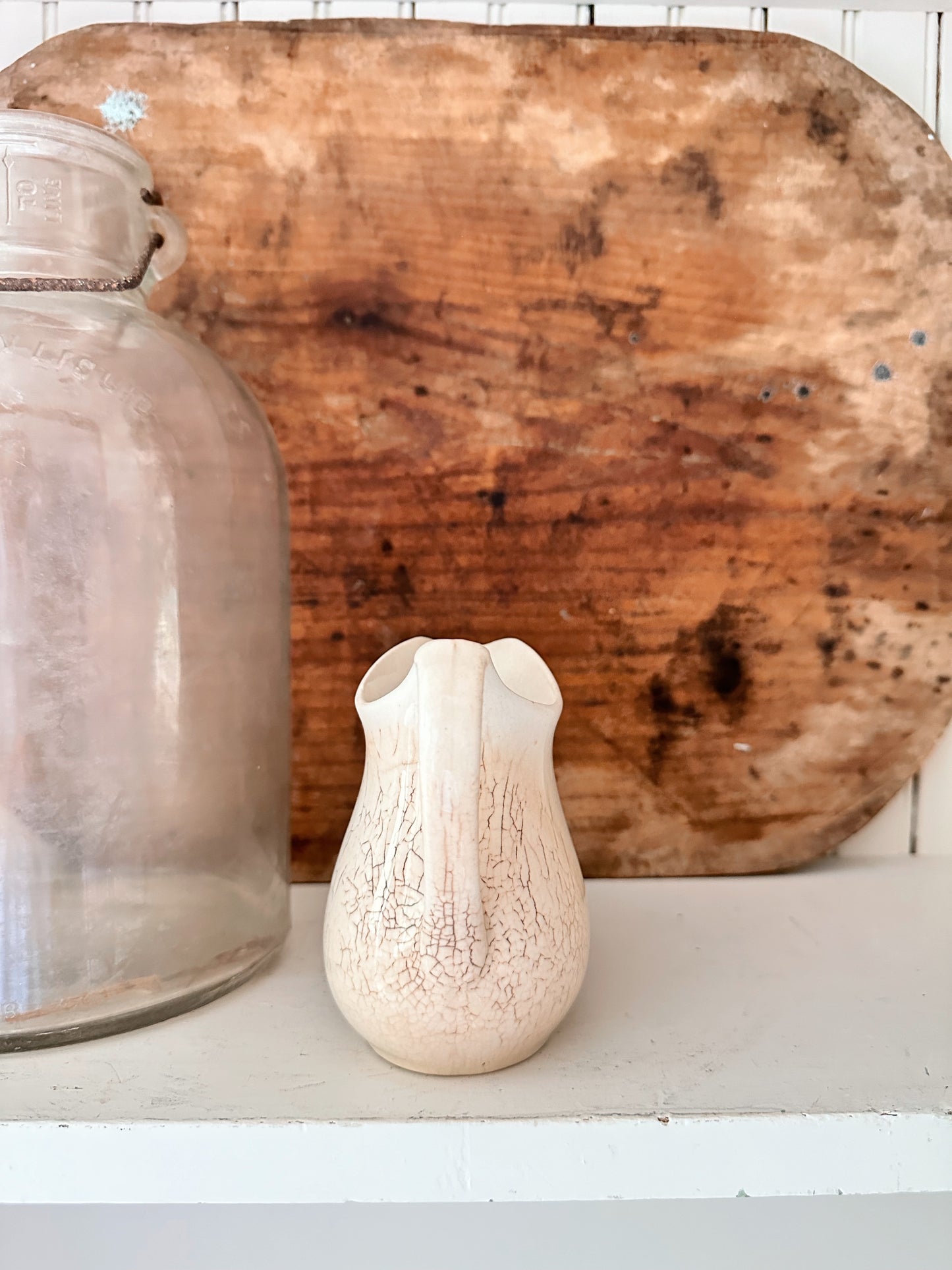 Beautifully Stained Old Ironstone Creamer