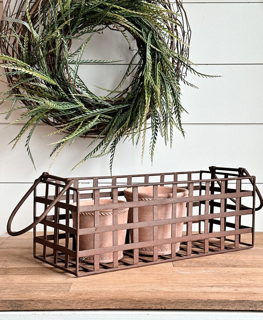 Vintage Iron Basket