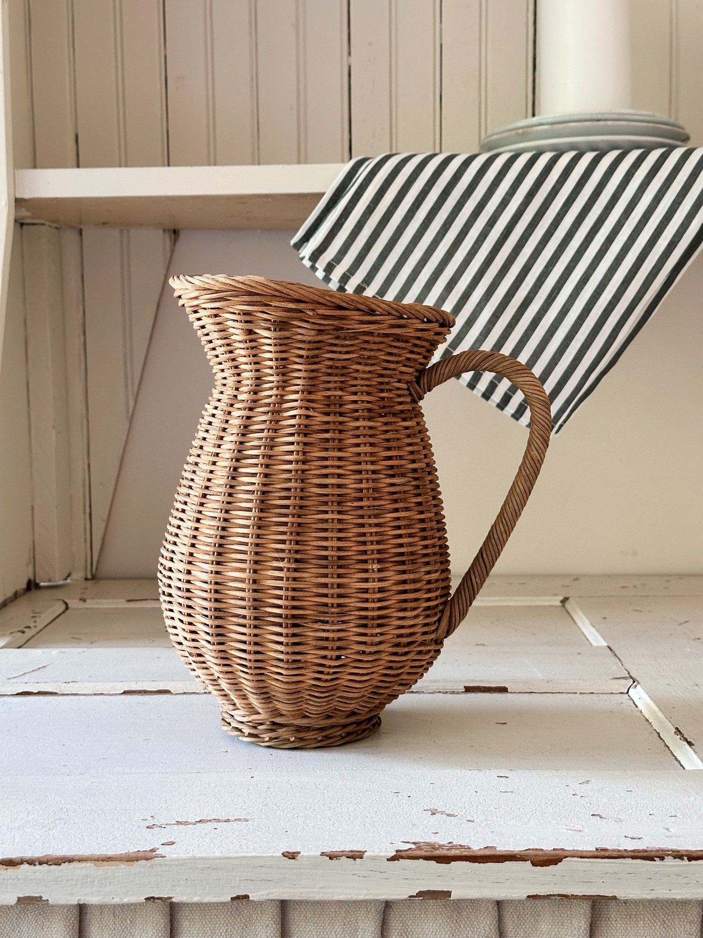 Vintage Wicker Pitcher