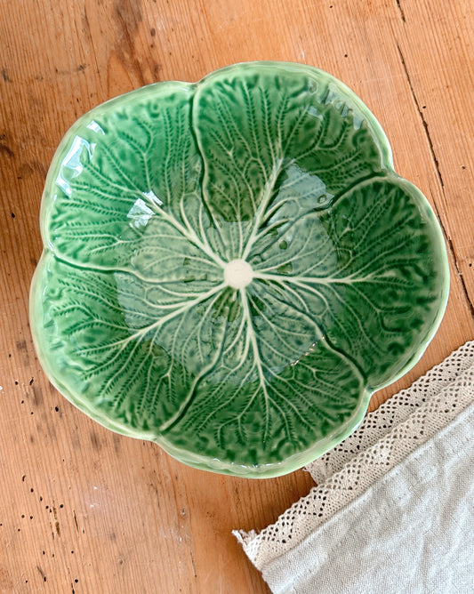 Pair of Cabbage Ware Bowls