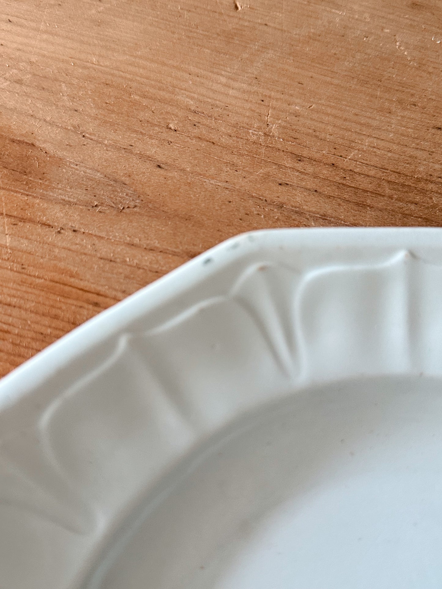 Stack of Five Ironstone Dessert Plates