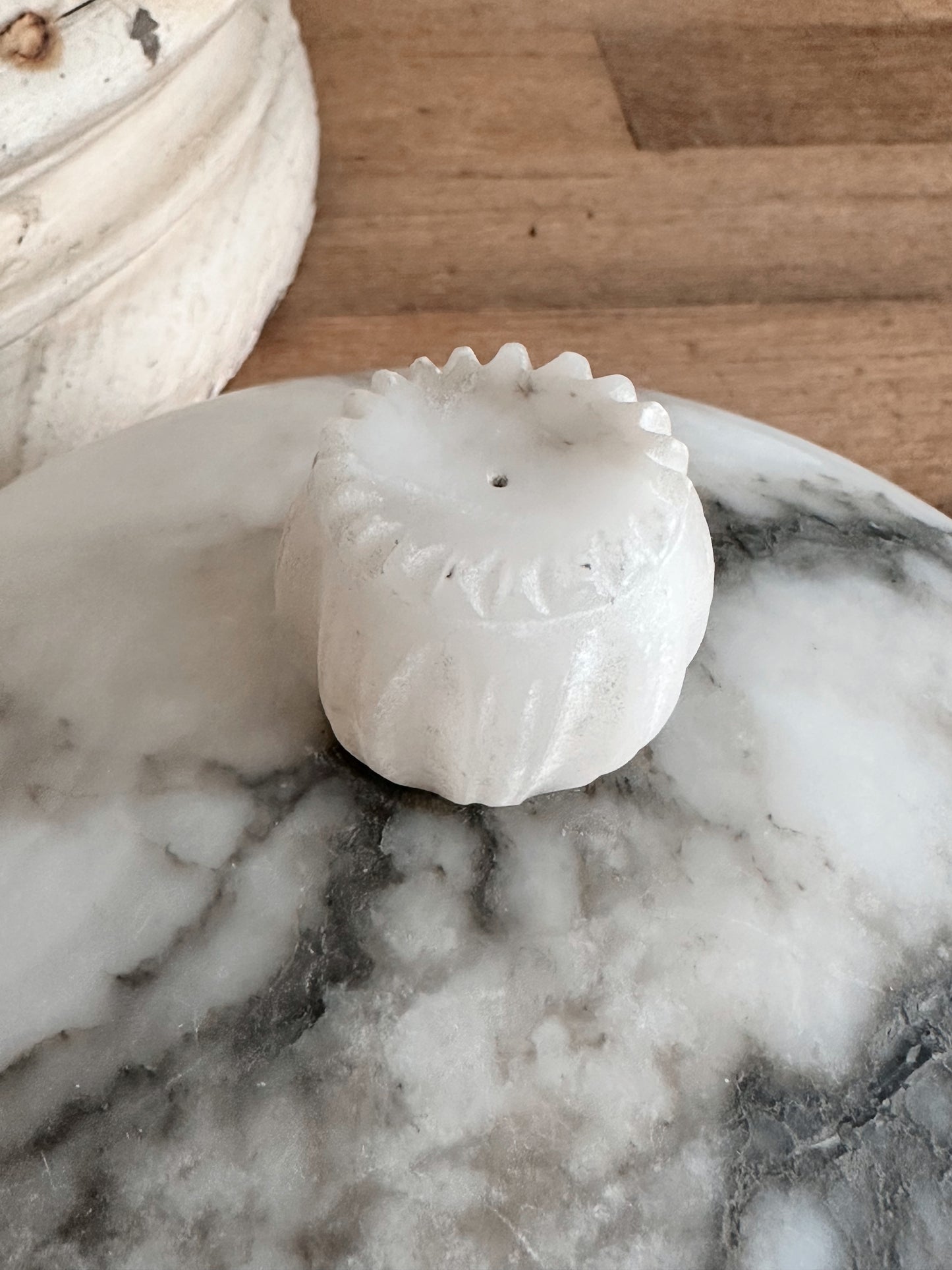 Vintage Alabaster Trinket Box