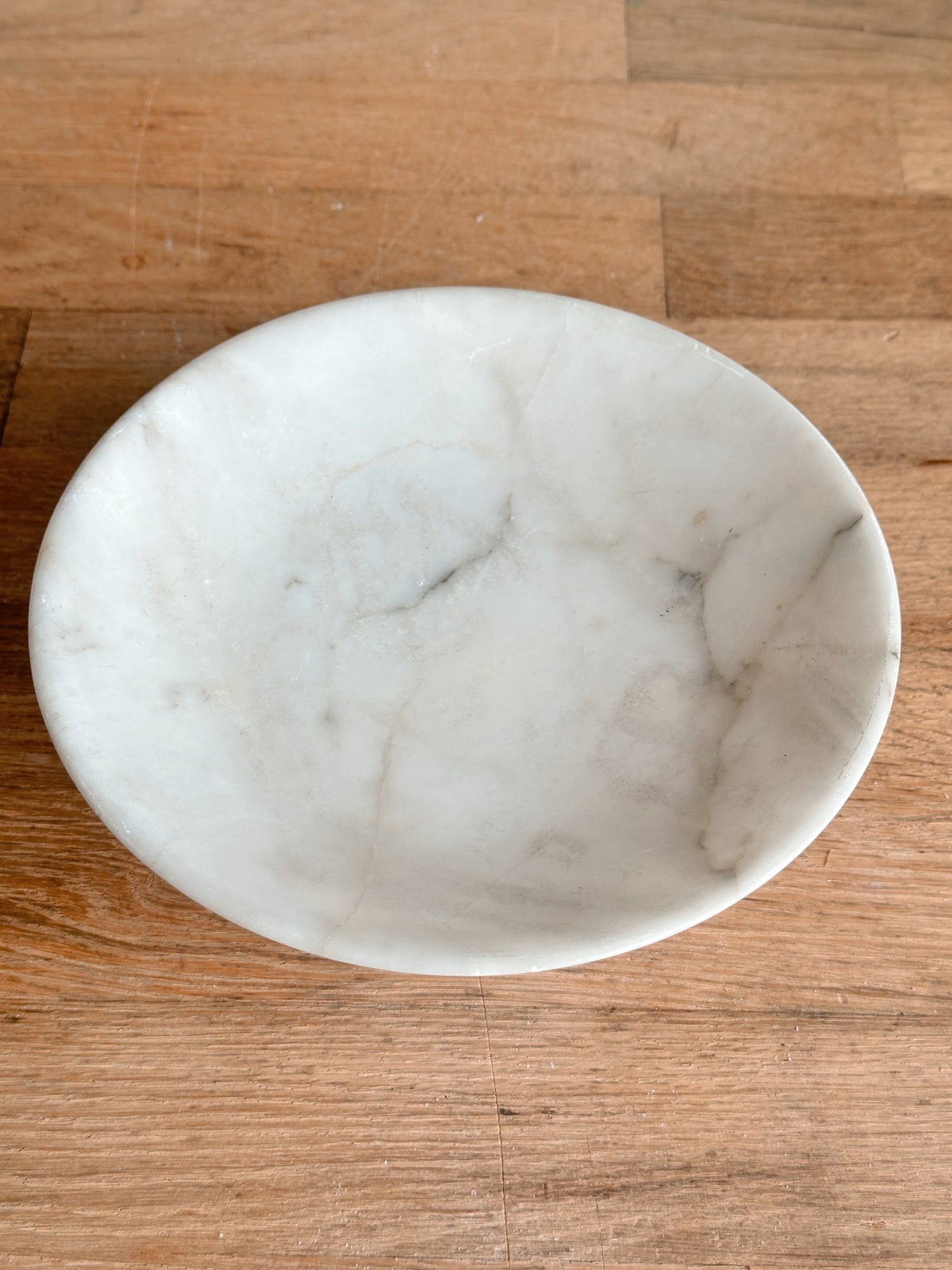 Vintage Marble Pedestal Dish