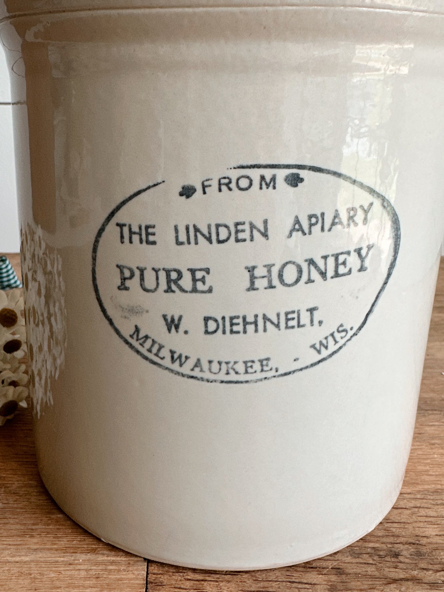Vintage Honey Crock