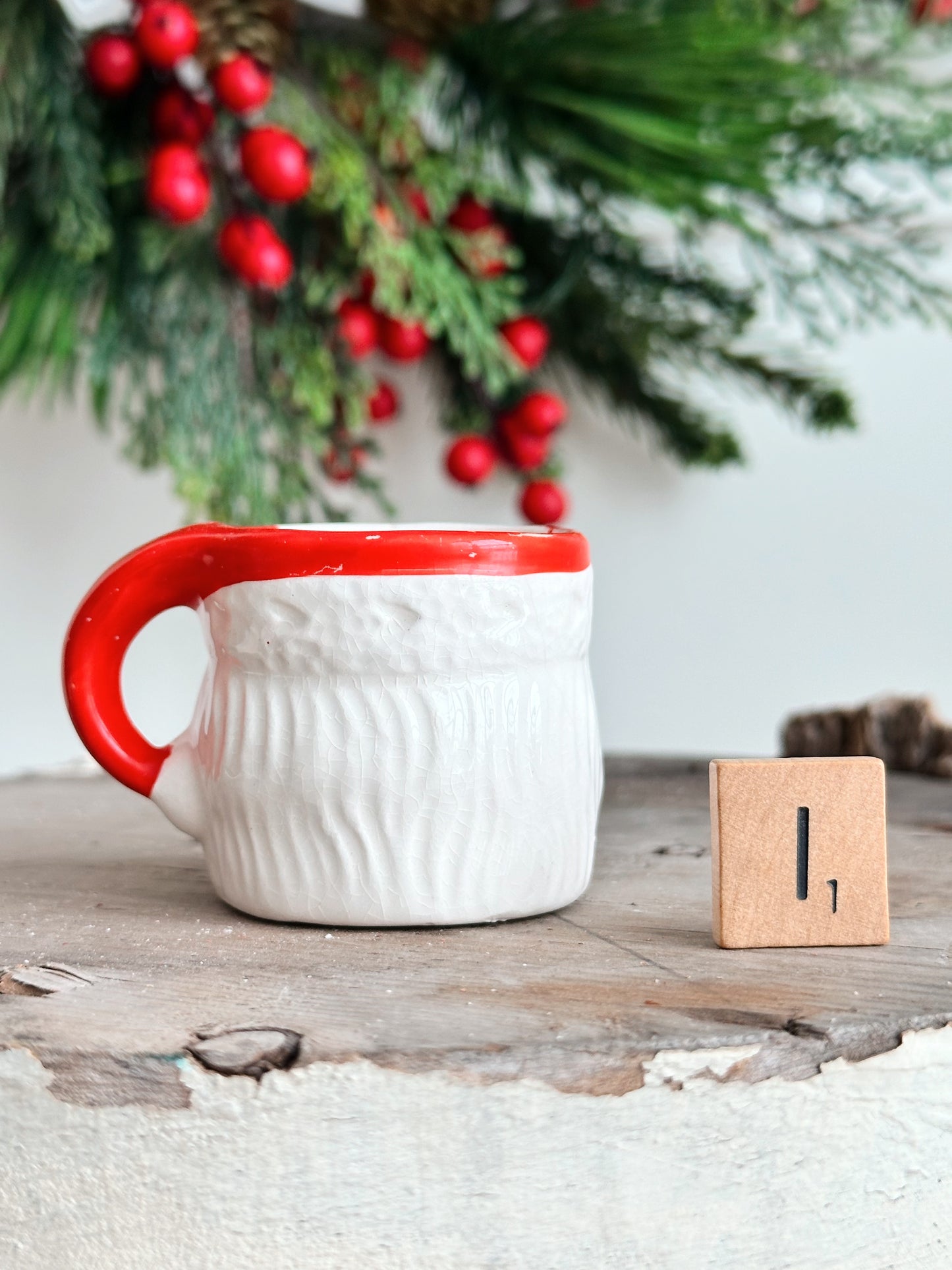 Vintage Mini Santa Mug, Japan