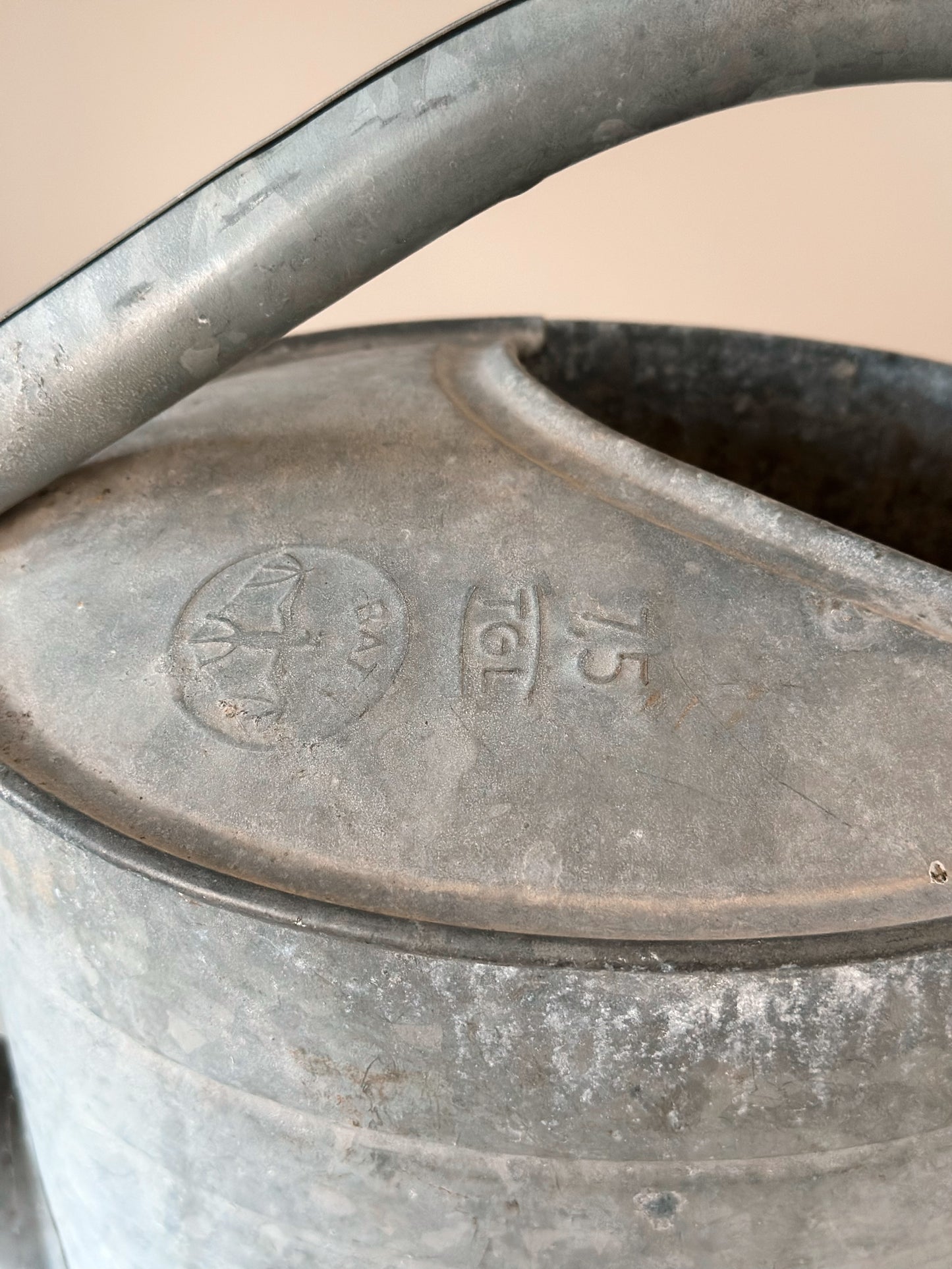 Vintage Galvanized German BAT Watering Can