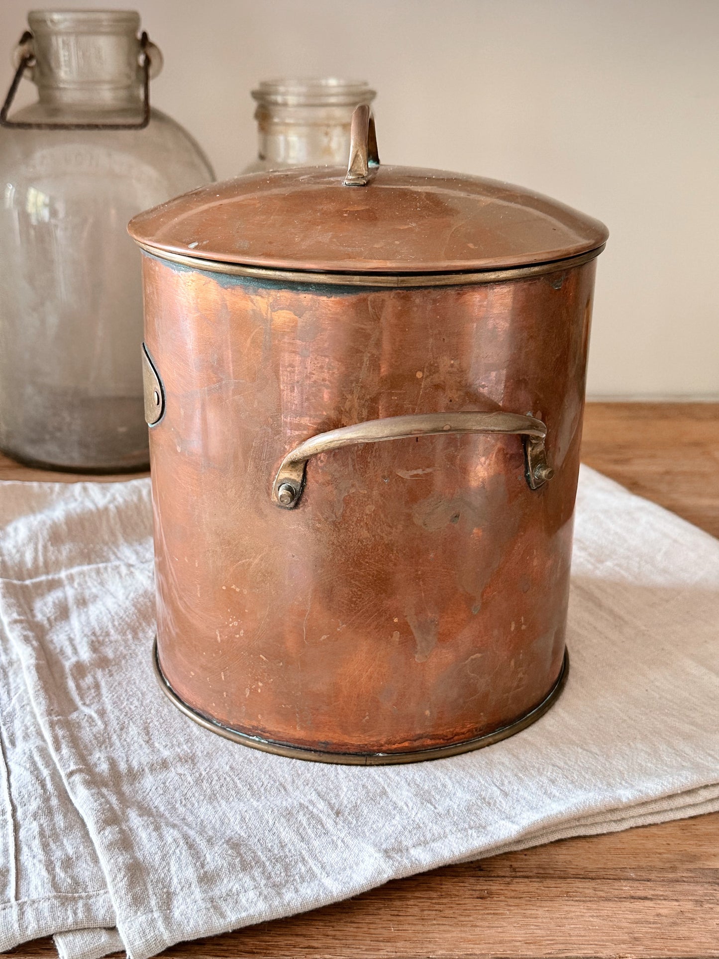 Vintage Copper Ice Bucket