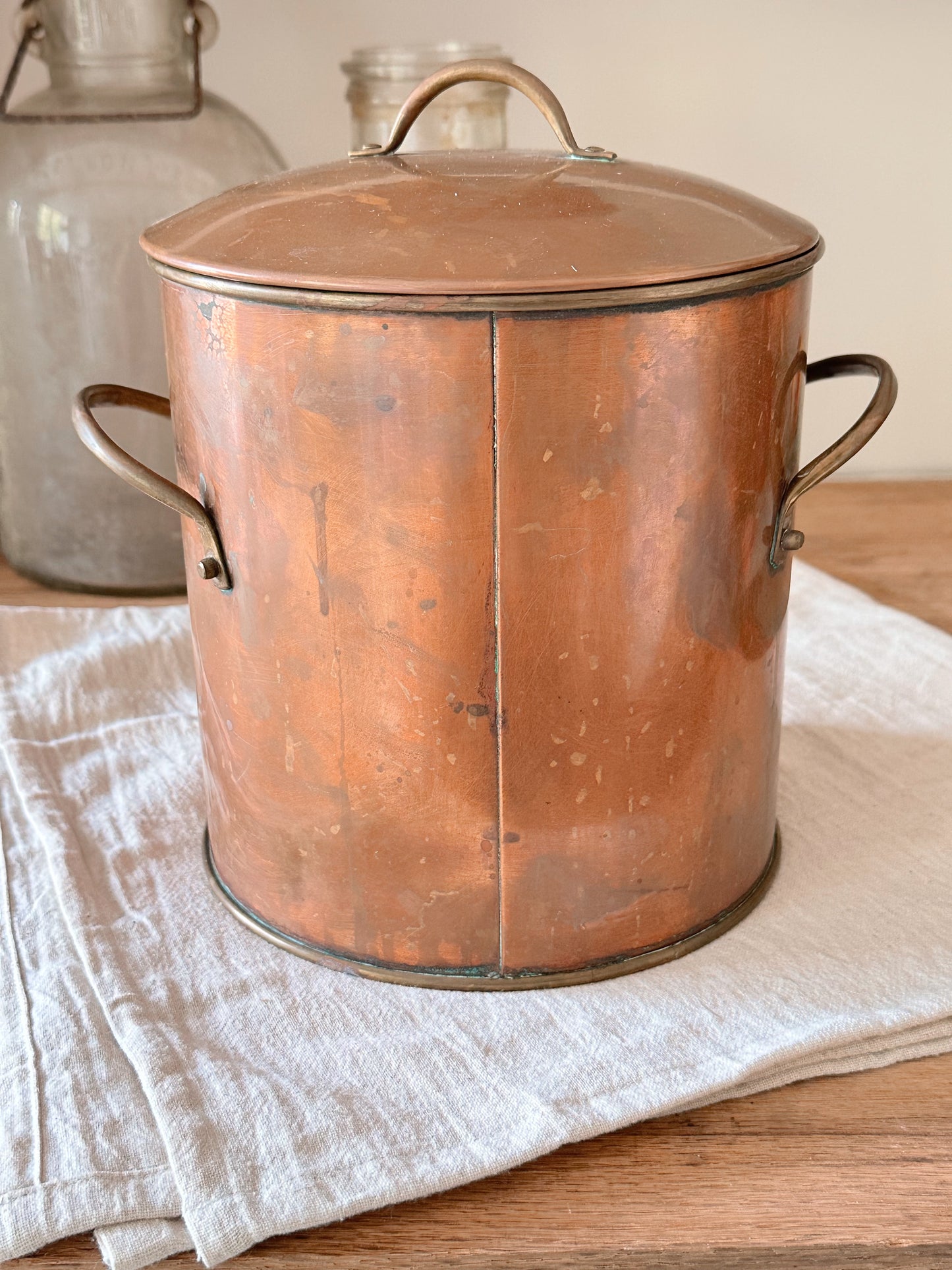 Vintage Copper Ice Bucket