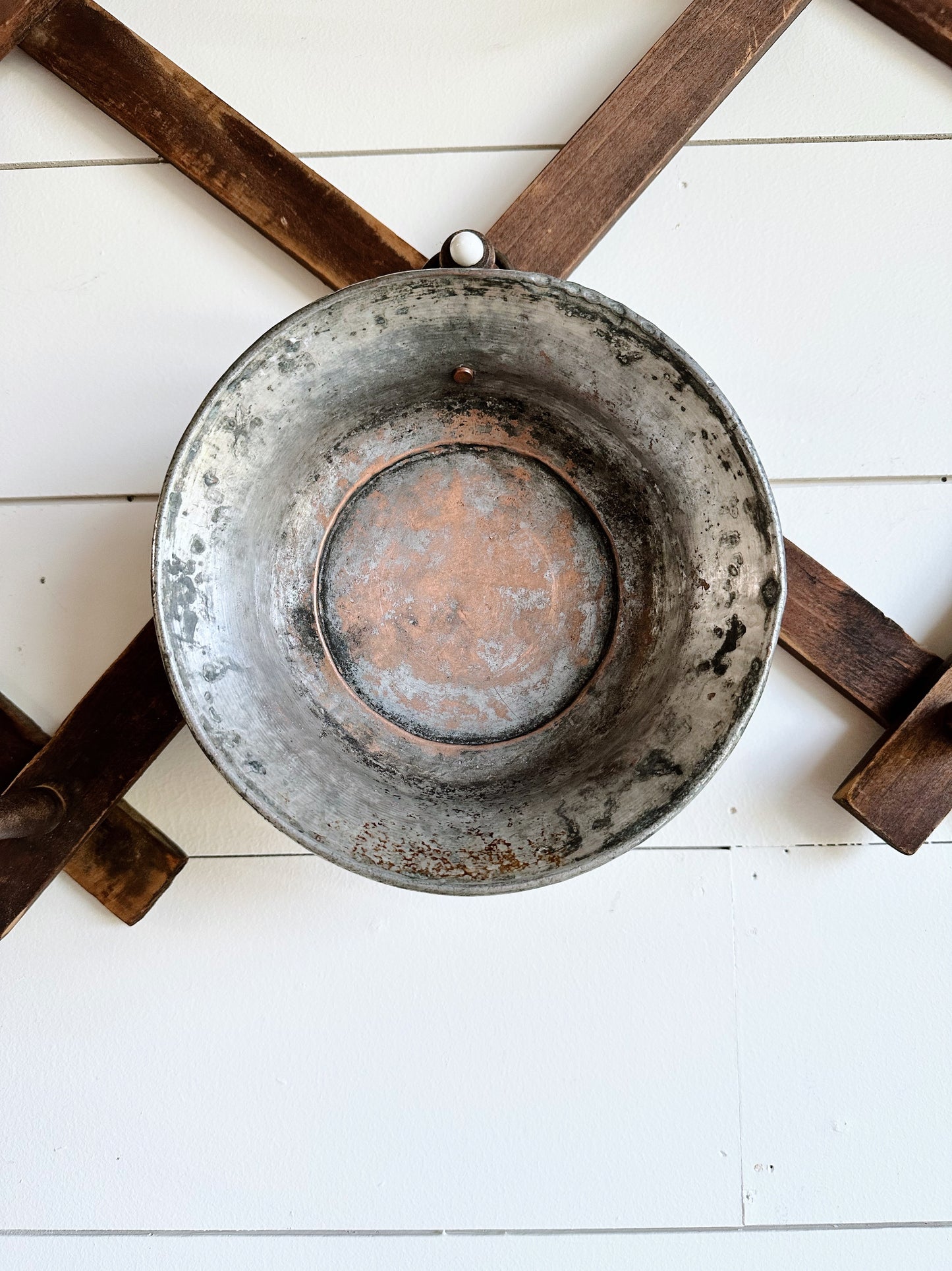 Sweet Little Hanging Copper Finish Pan