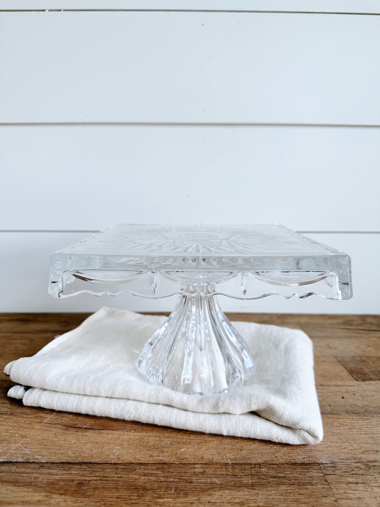 Vintage Glass Cake Stand