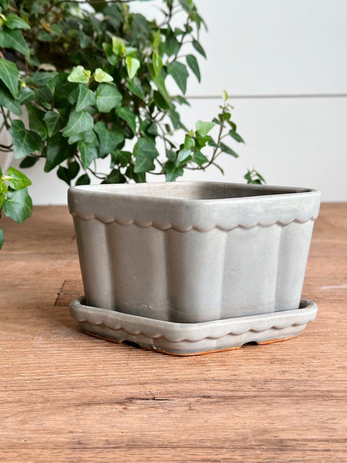 Vintage Diamond Shaped Planter