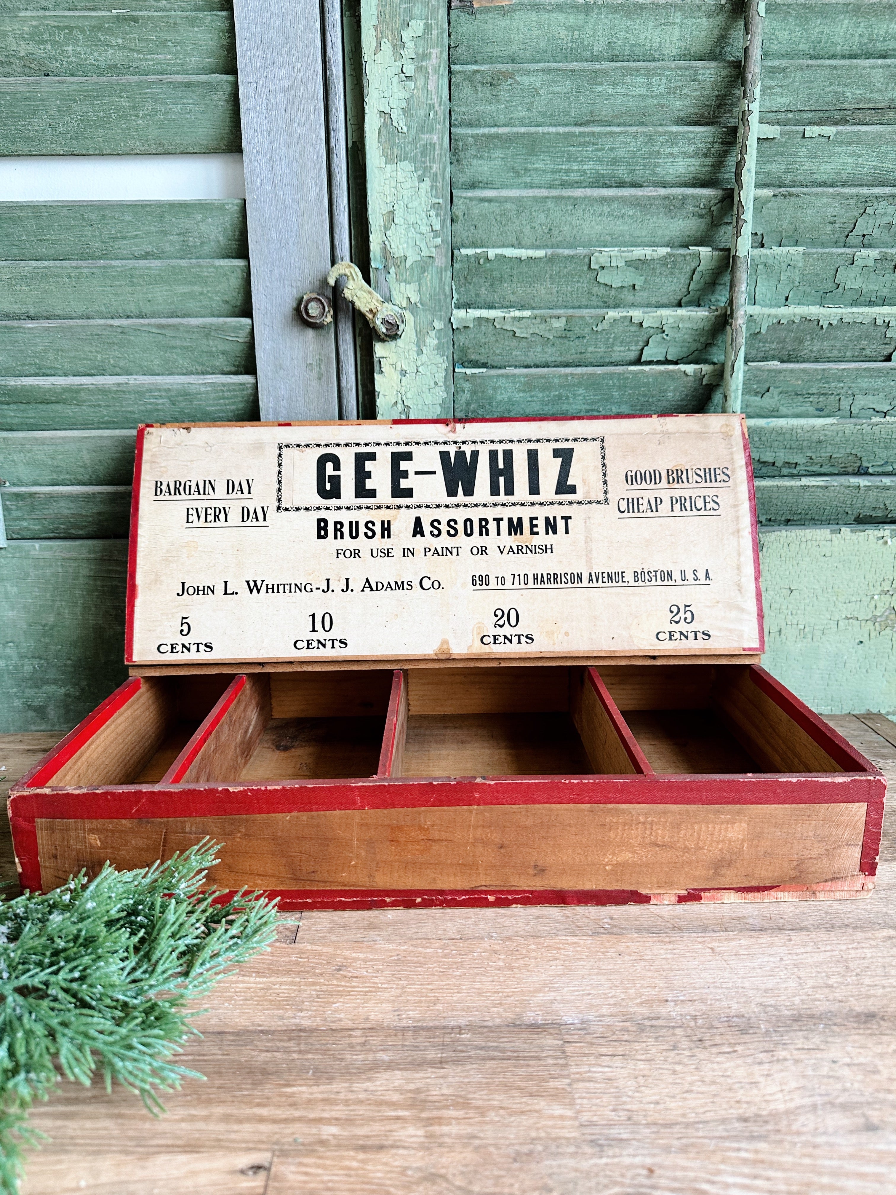 Vintage Gee Whiz Brush Store Display Box