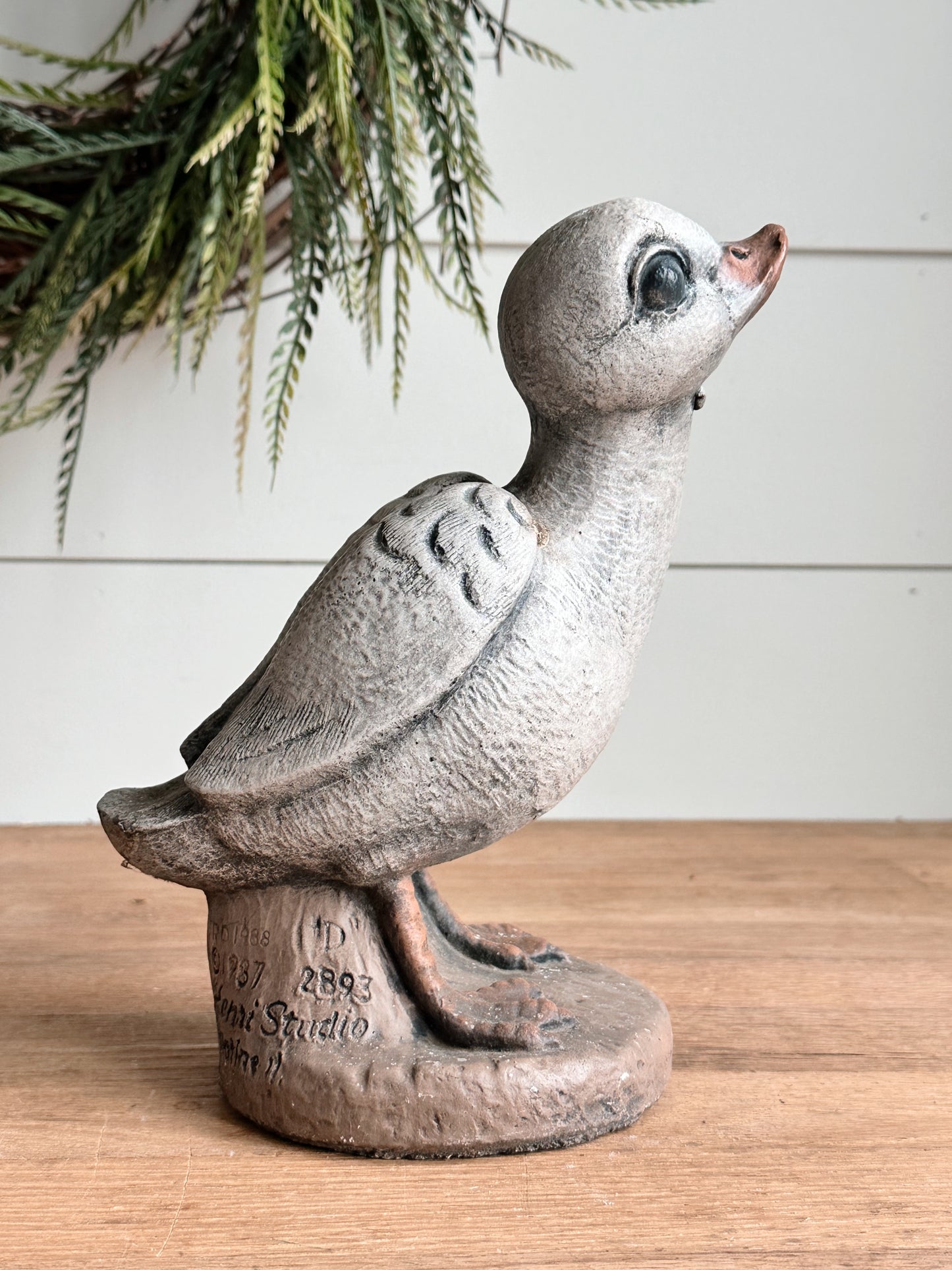 Vintage Concrete Duckling
