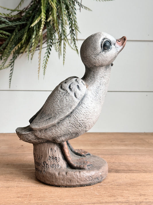 Vintage Concrete Duckling