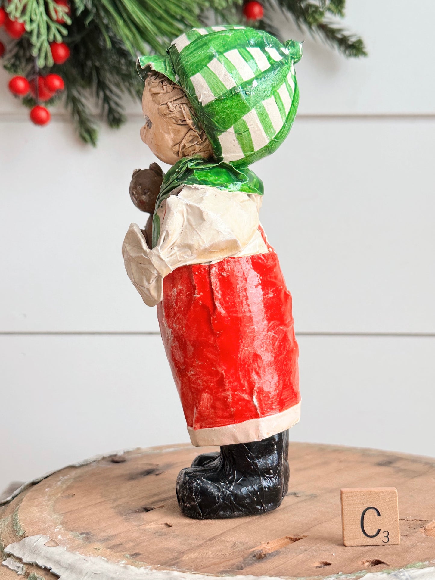 Vintage Paper Mache Boy