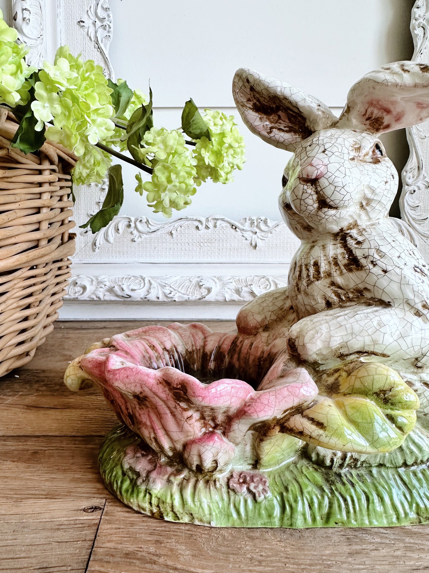 Vintage Crackle Glaze Bunny