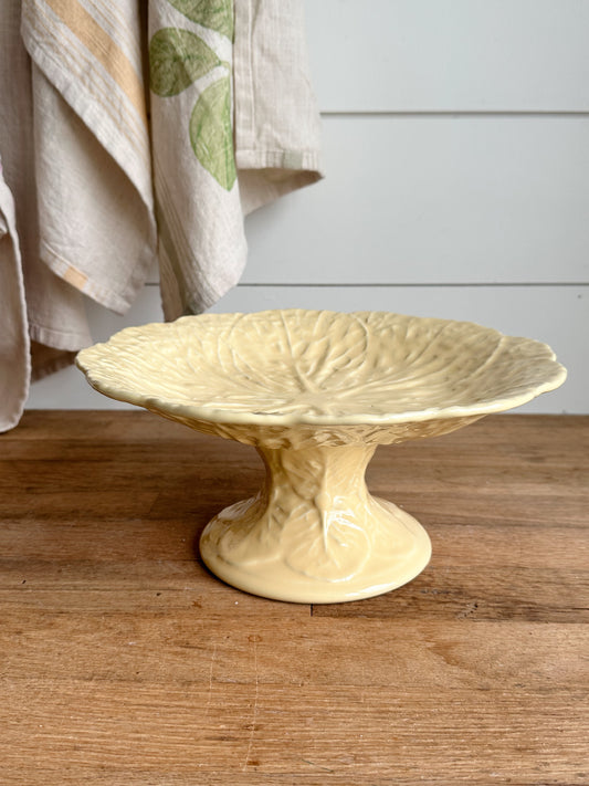 Vintage Yellow Cabbageware Compote