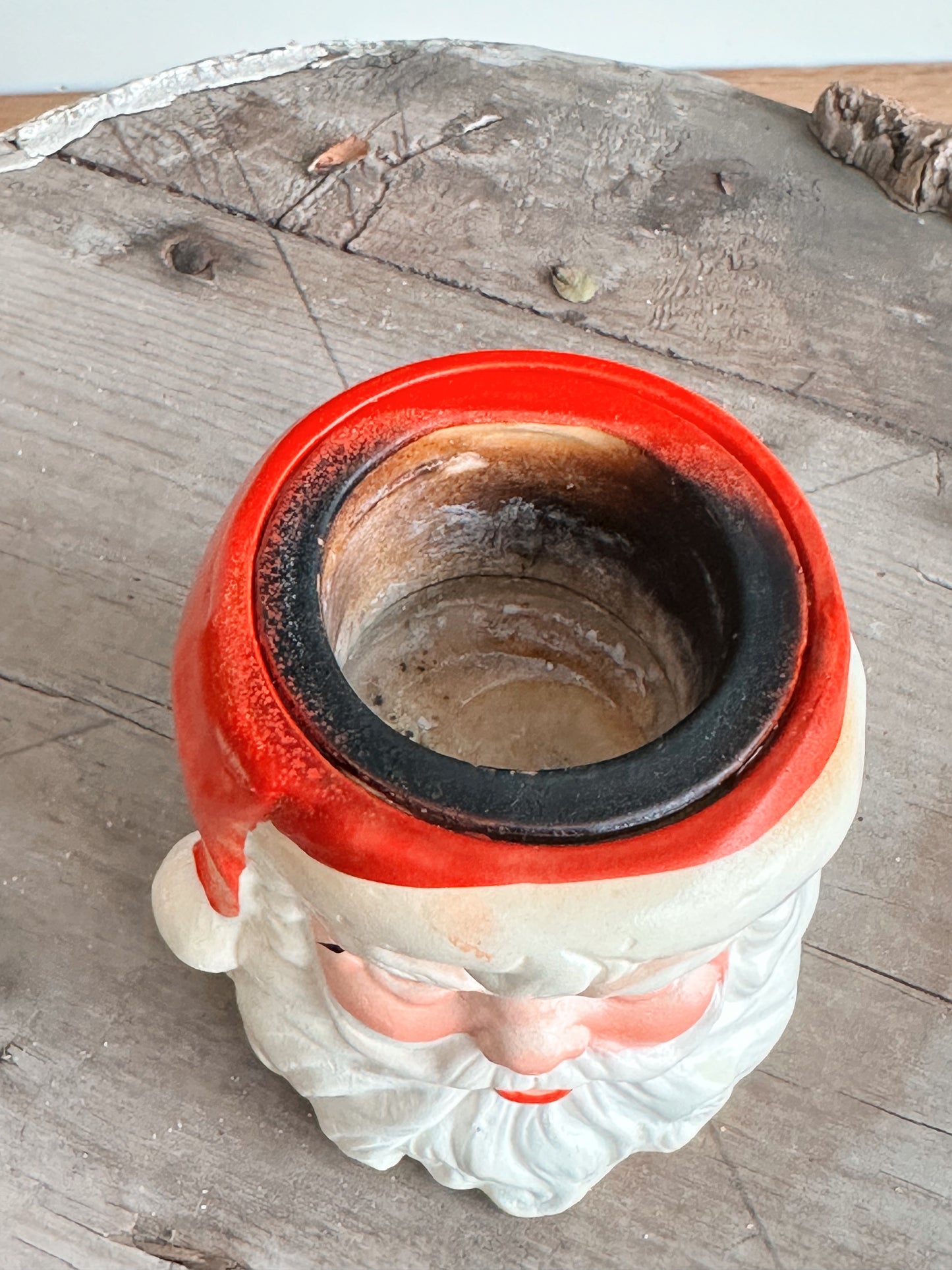 Vintage Santa Candle Holder, Japan