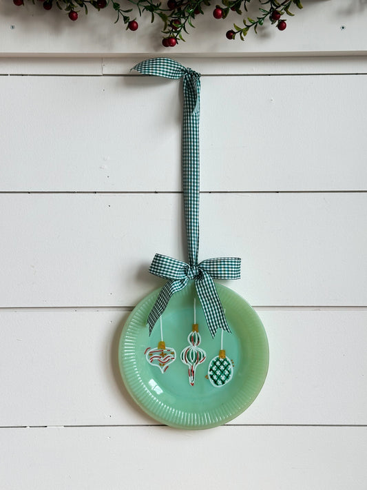 Hand Painted Vintage Jadeite