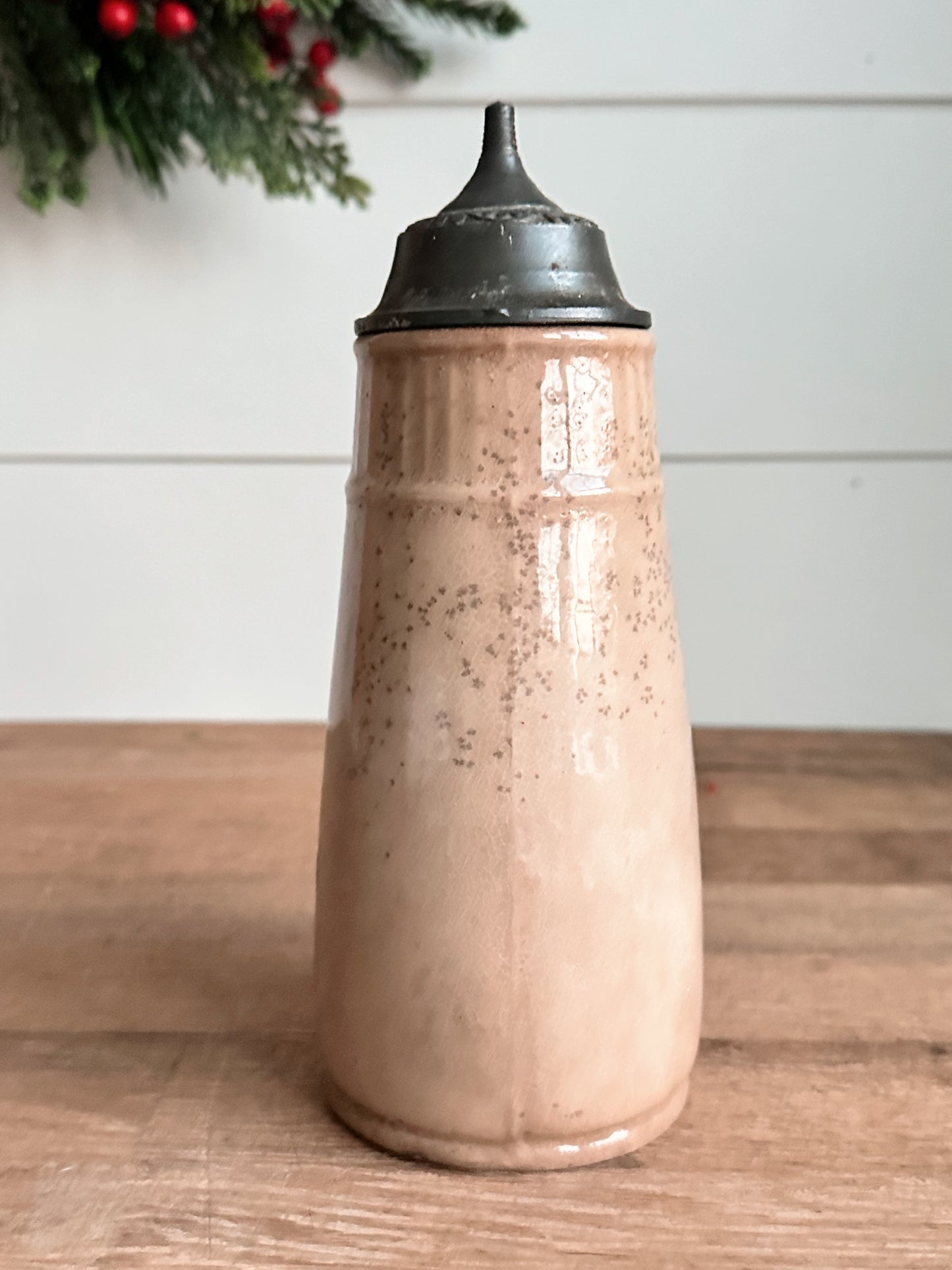 1873 Antique Ironstone Syrup Pitcher